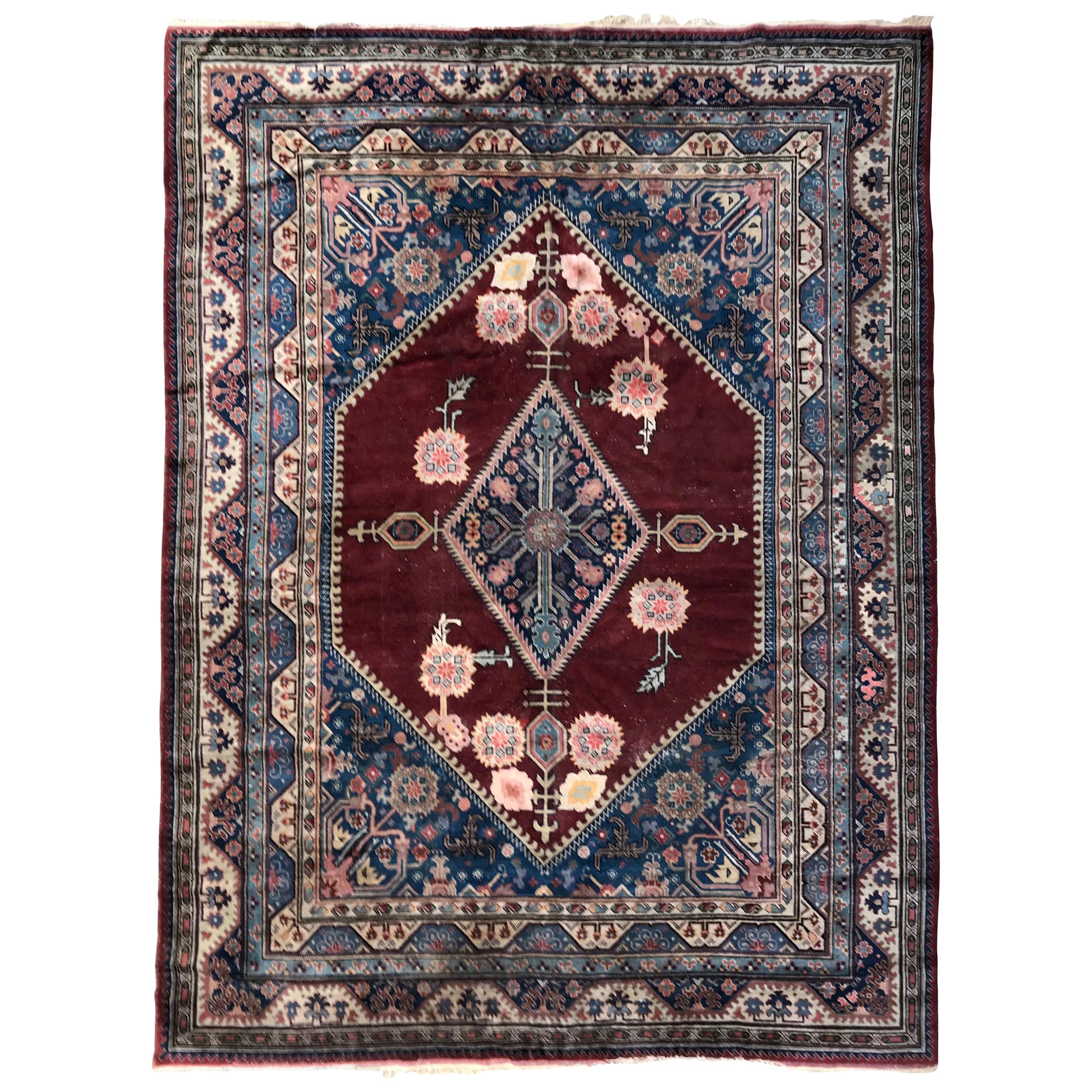 Beautiful Large Vintage Samarkand Rug