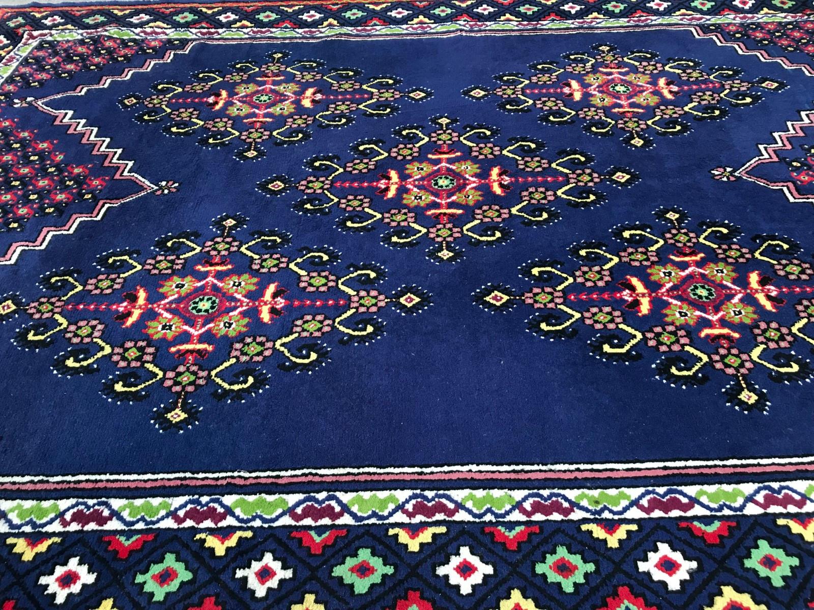 Wool Beautiful Large Vintage Tunisian North African Rug For Sale