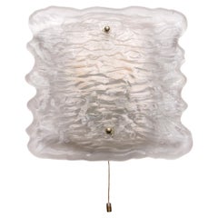 Used Beautiful Large Wall Lamp of Beautiful Frosted Glass, 1960, Germany
