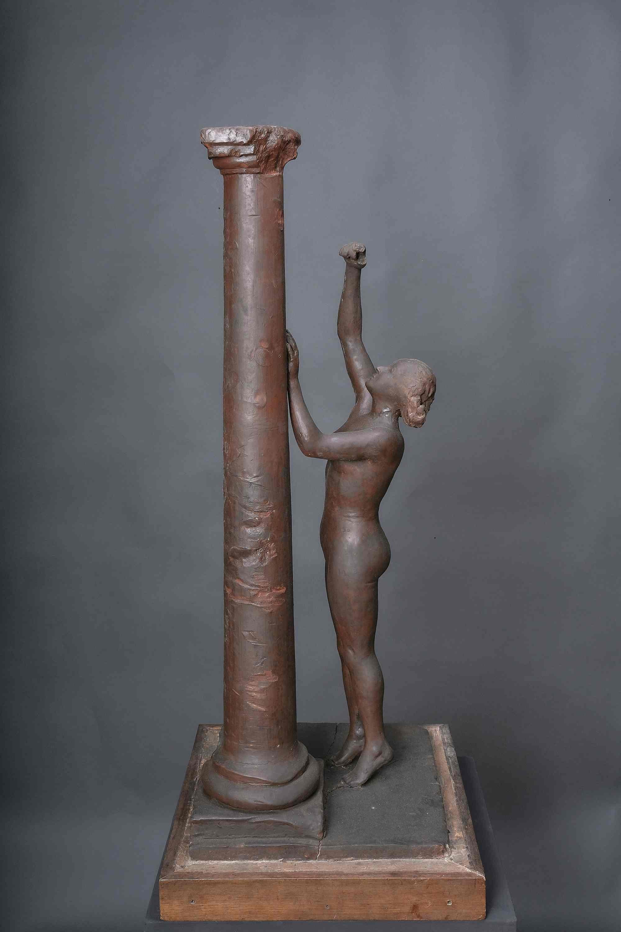 Art Deco Beautiful Large Wax Study by an Unknown Artist, France, 1920s For Sale
