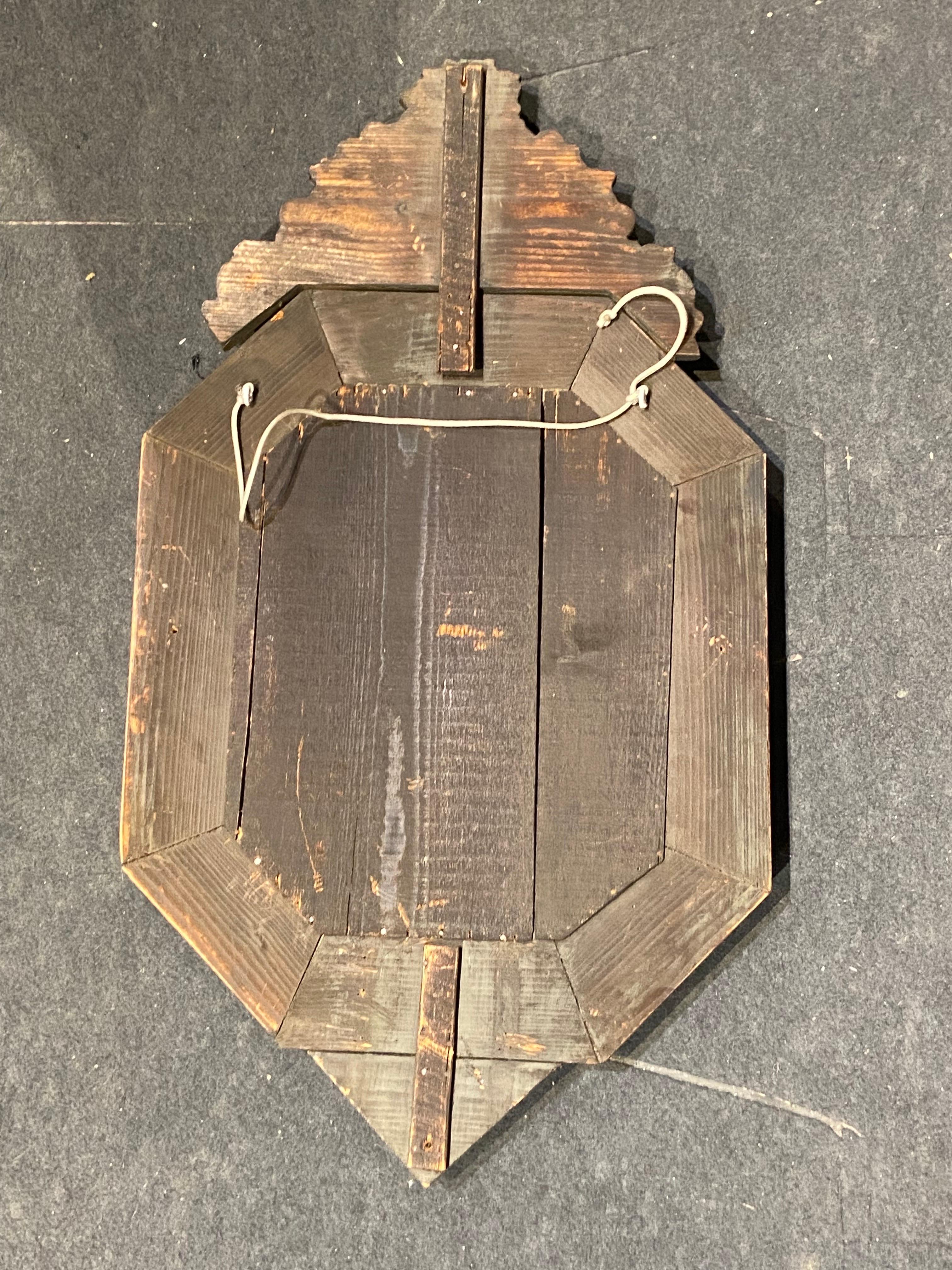 Magnifique miroir français de la fin du XIXe siècle, richement décoré et sculpté à la main en laiton en vente 1