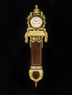 Precioso Reloj de Cartel de finales del siglo XIX, montado en bronce dorado, de Henry Dasson