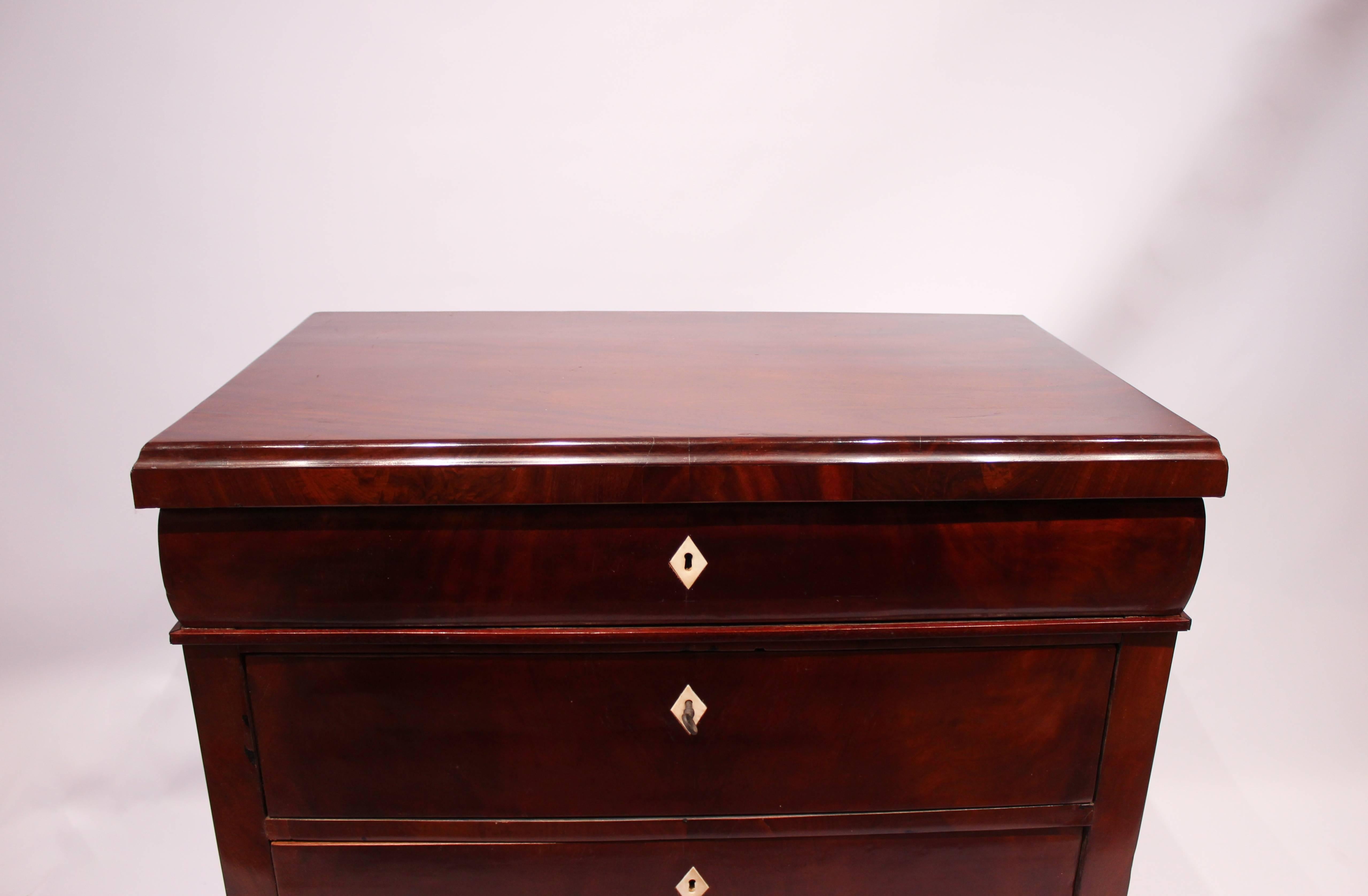 Other Late Empire Chest of Drawers in Polished Mahogany, 1840s