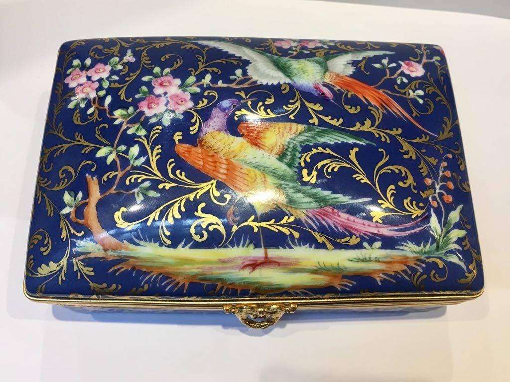 Other Beautiful Le Tallec Paris, Hand-Painted Box For Sale