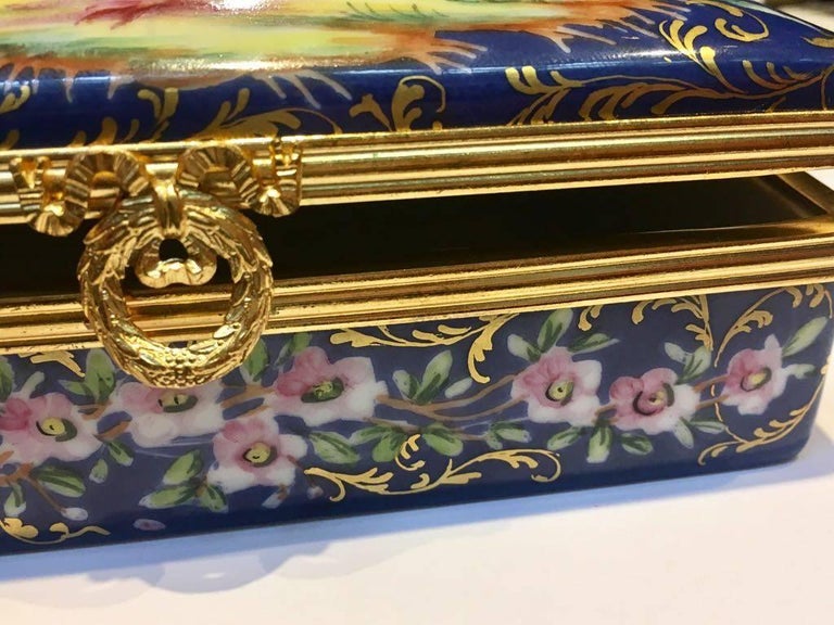 Beautiful Le Tallec Paris, HandPainted Box For Sale at 1stDibs