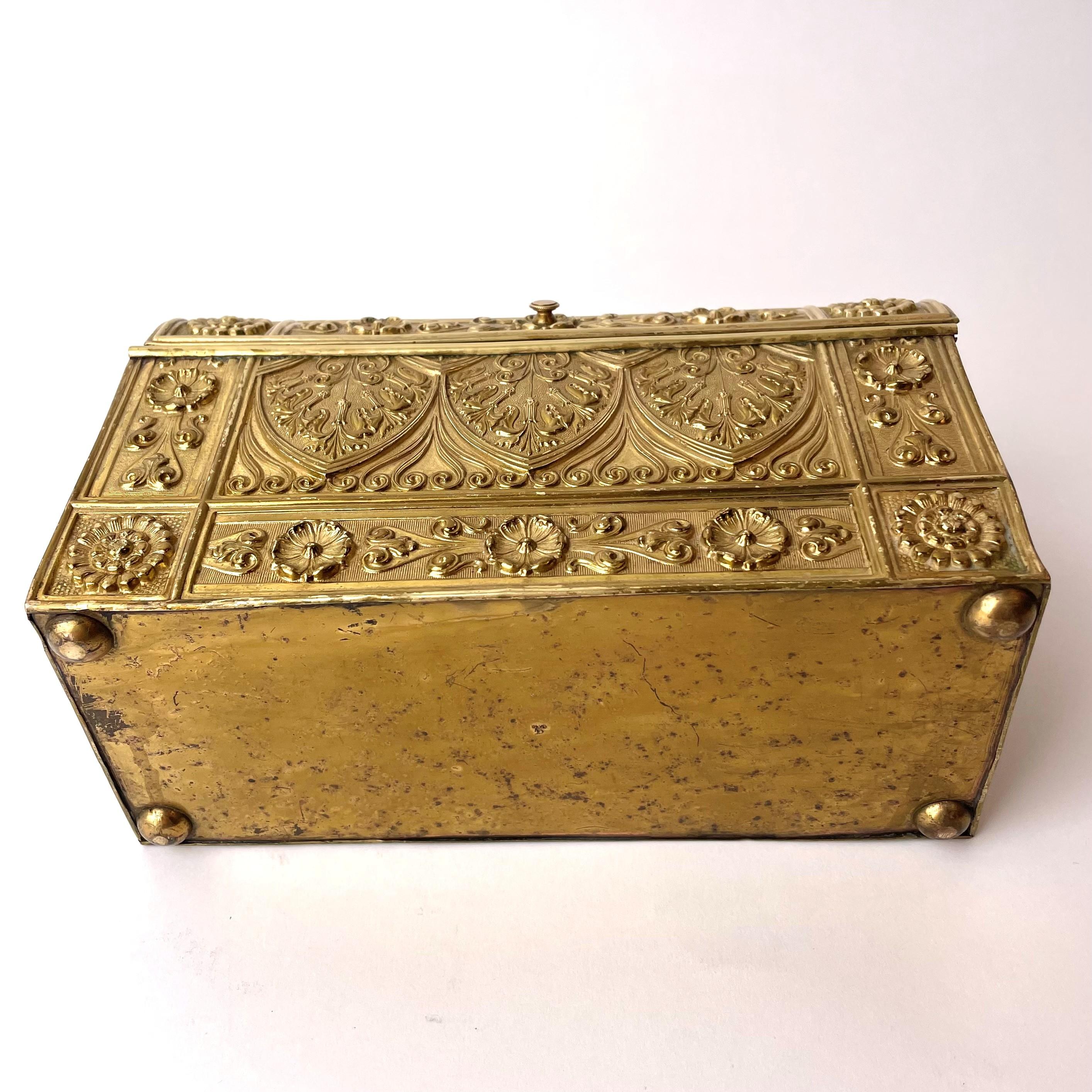 Beautiful Letter Holder in Brass, Late 19th Century 4