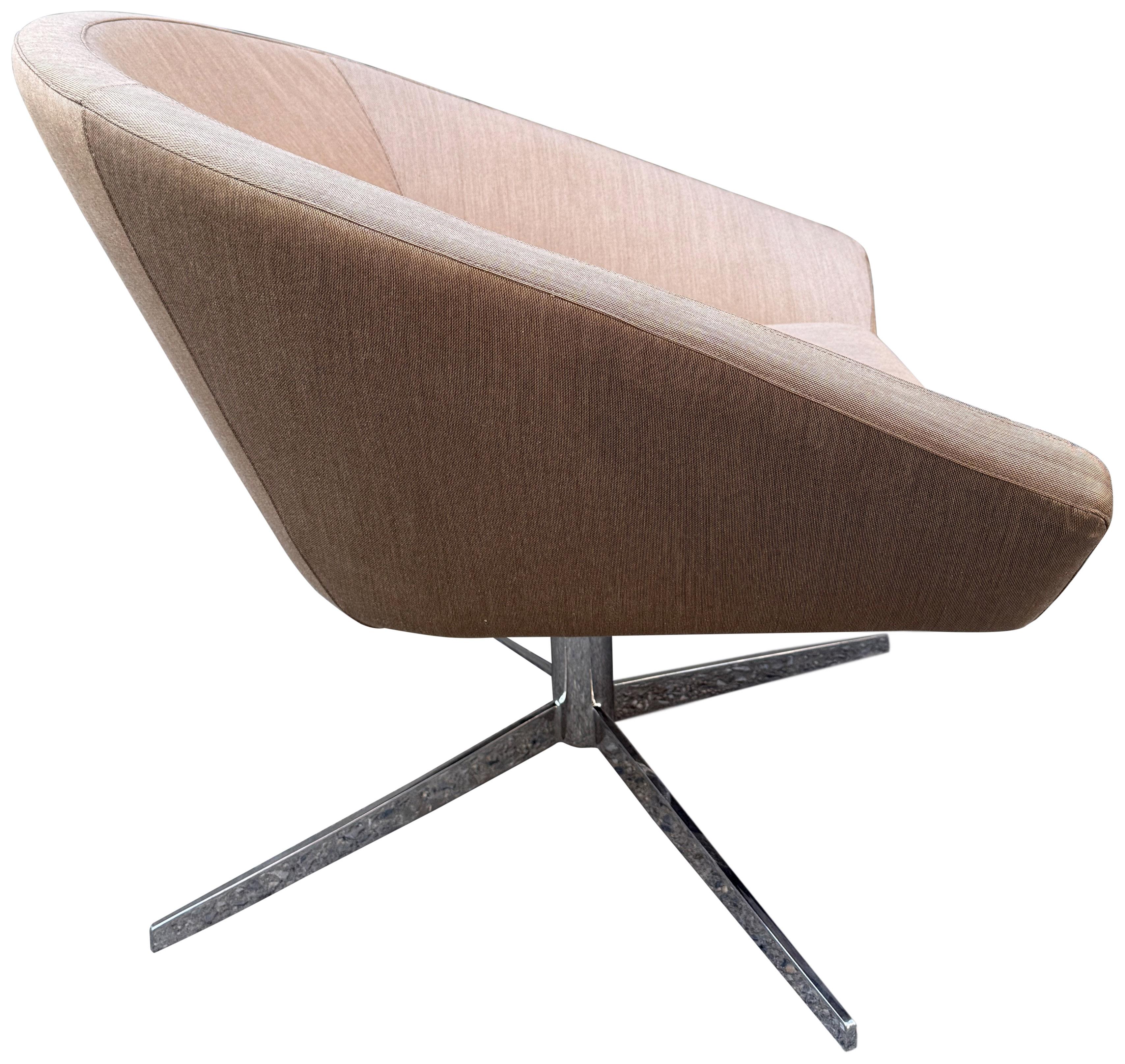 Post-Modern Beautiful Light Brown Remy Lounge Chair for Bernhardt For Sale