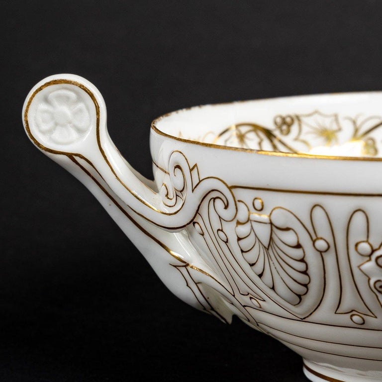 Beautiful Limoges Porcelain Mug by Jean Pouyat For Sale at 1stDibs