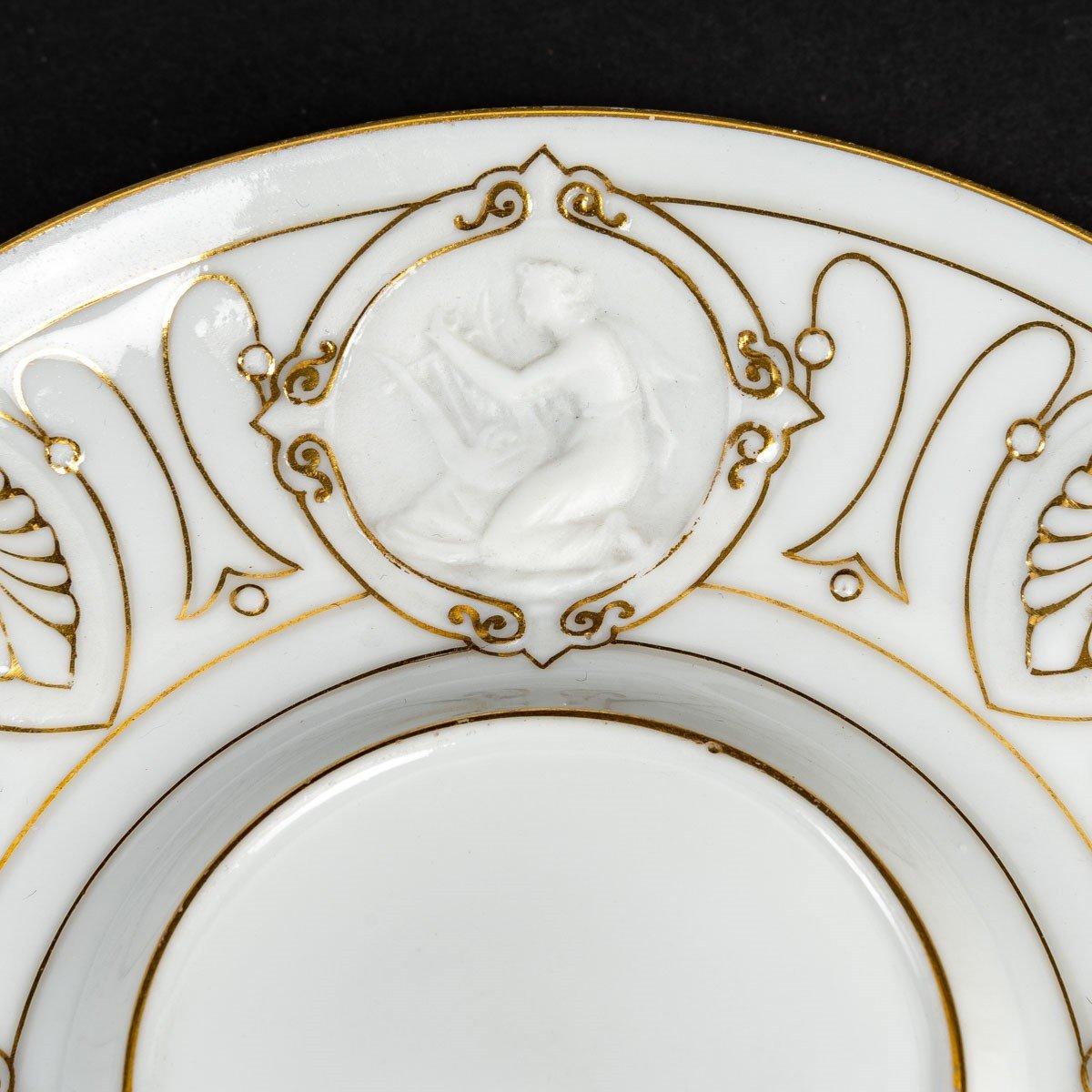 Preciosa taza de porcelana de Limoges de Jean Pouyat en venta 1