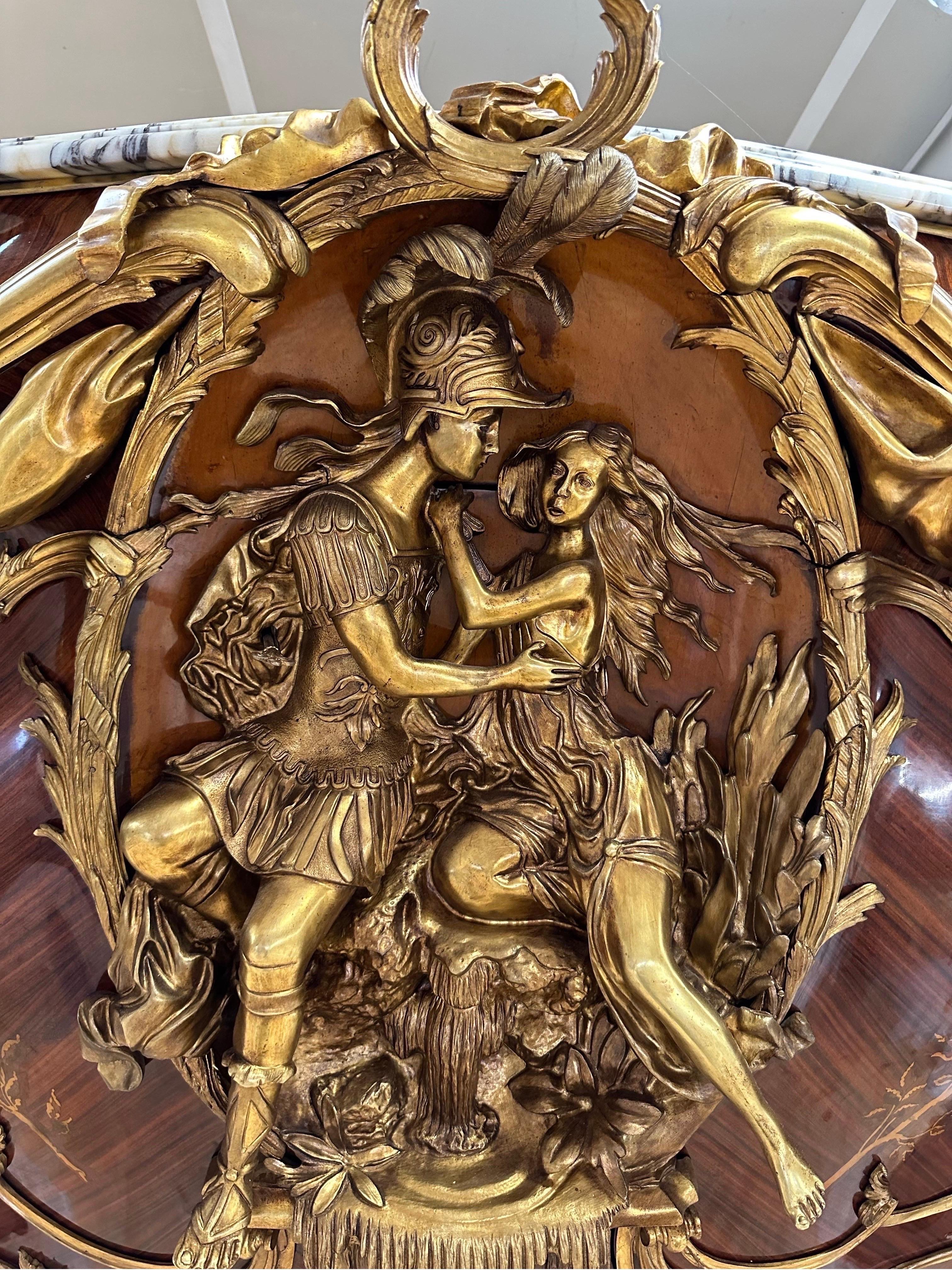 French Beautiful, “Linke” Louis XV bronze mounted buffet  For Sale