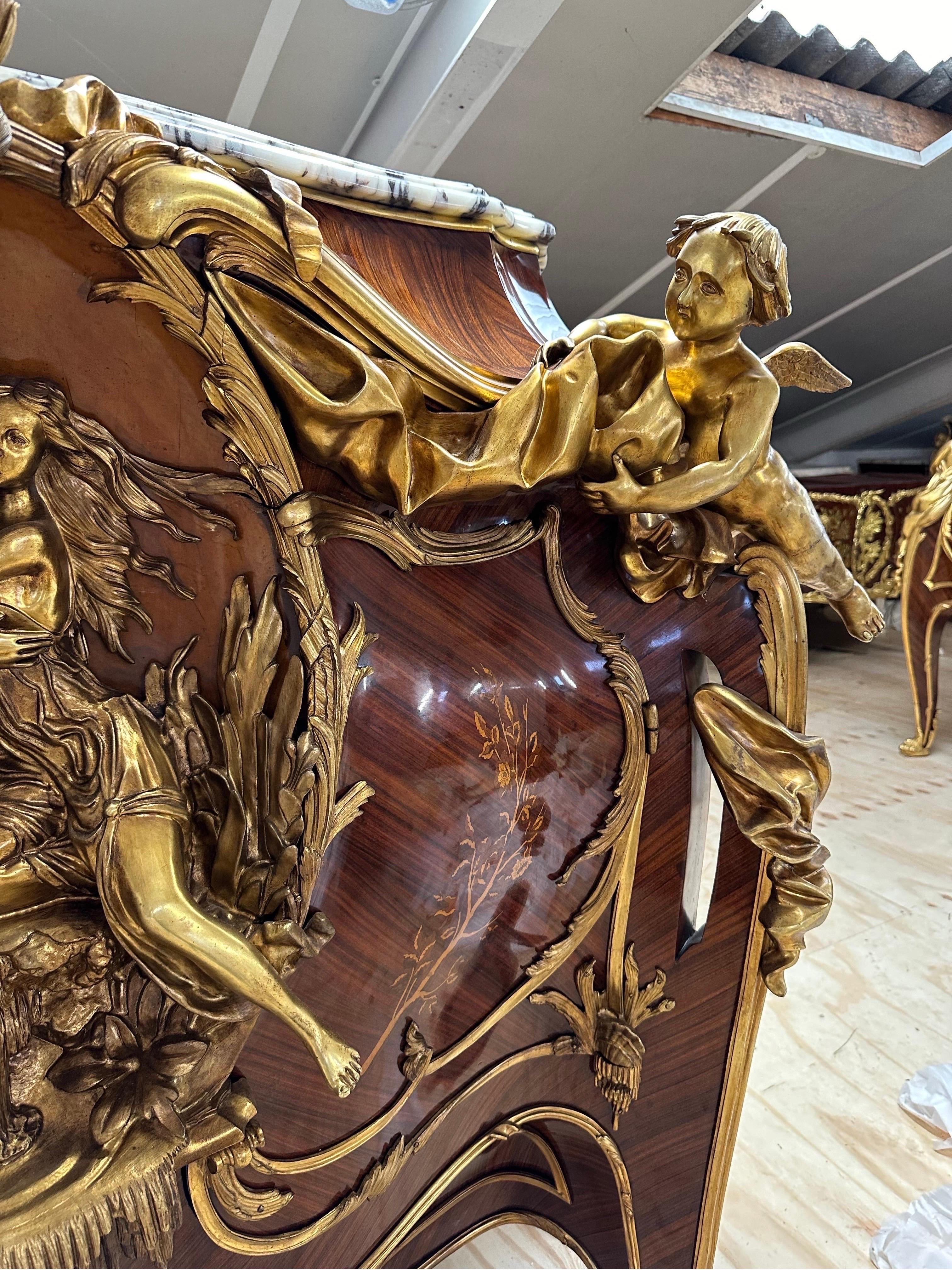 Beautiful, “Linke” Louis XV bronze mounted buffet  For Sale 3