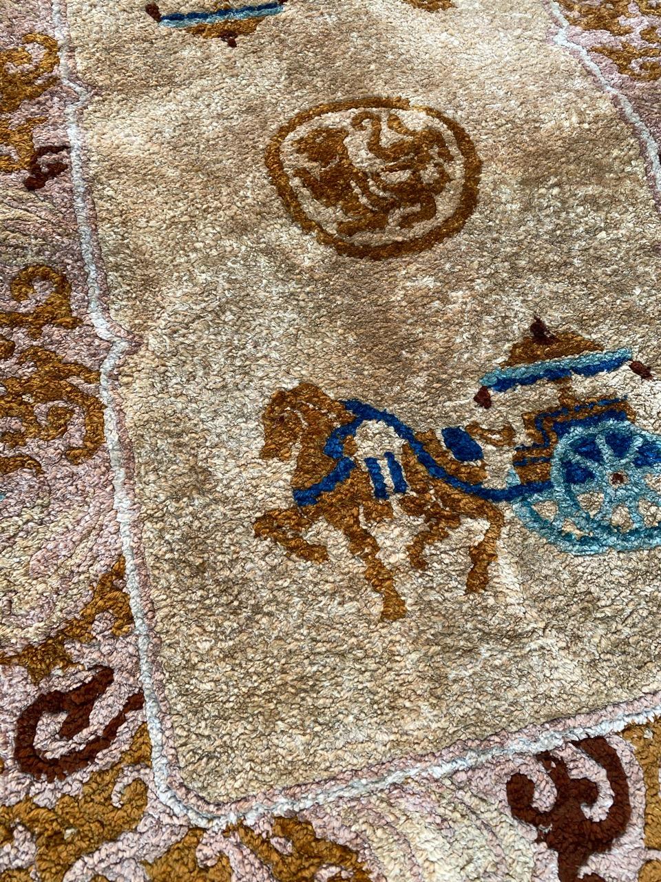 Beautiful Little Chinese Silk Rug 2