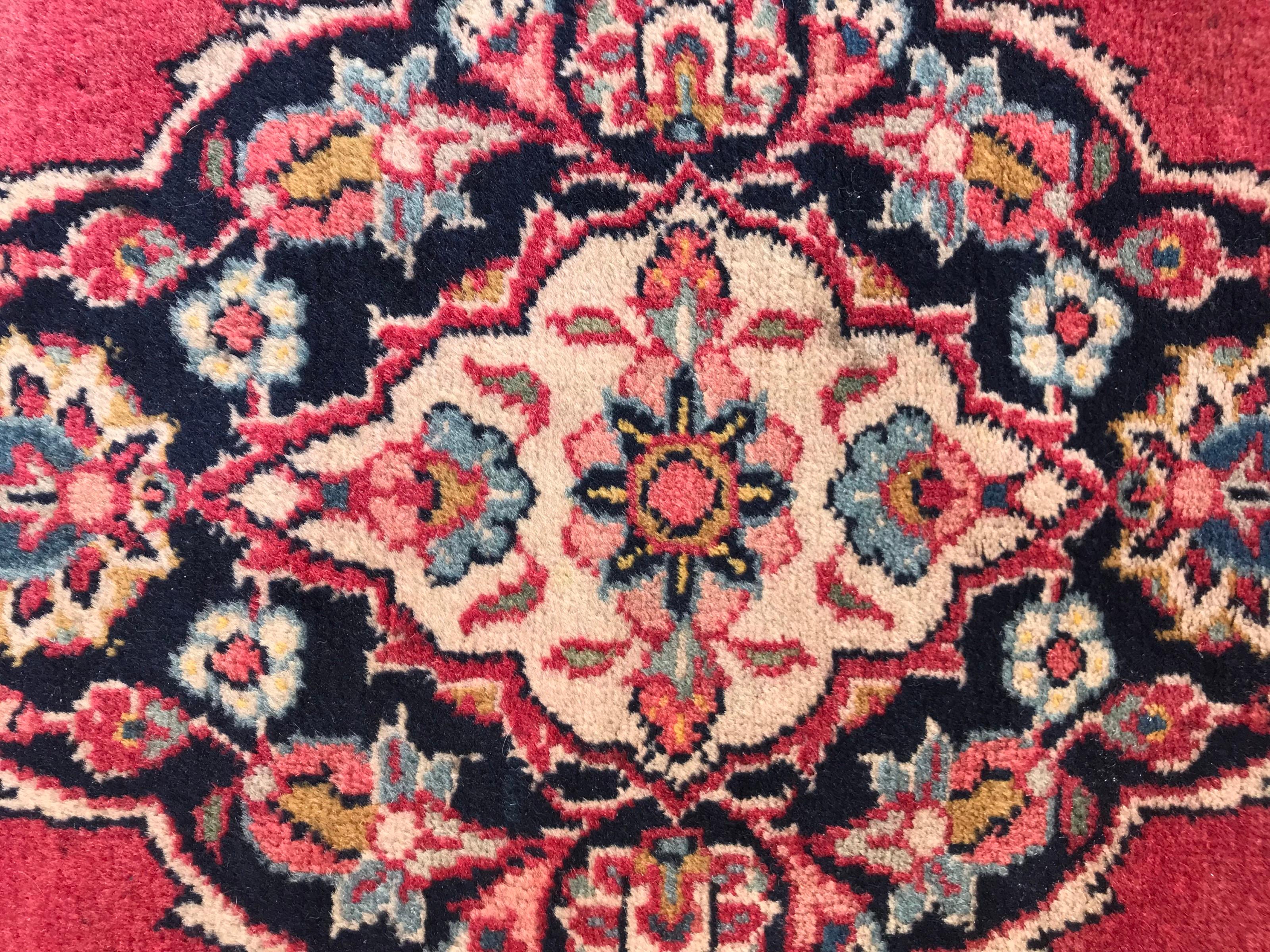 Beautiful Little Kashan Rug In Good Condition In Saint Ouen, FR