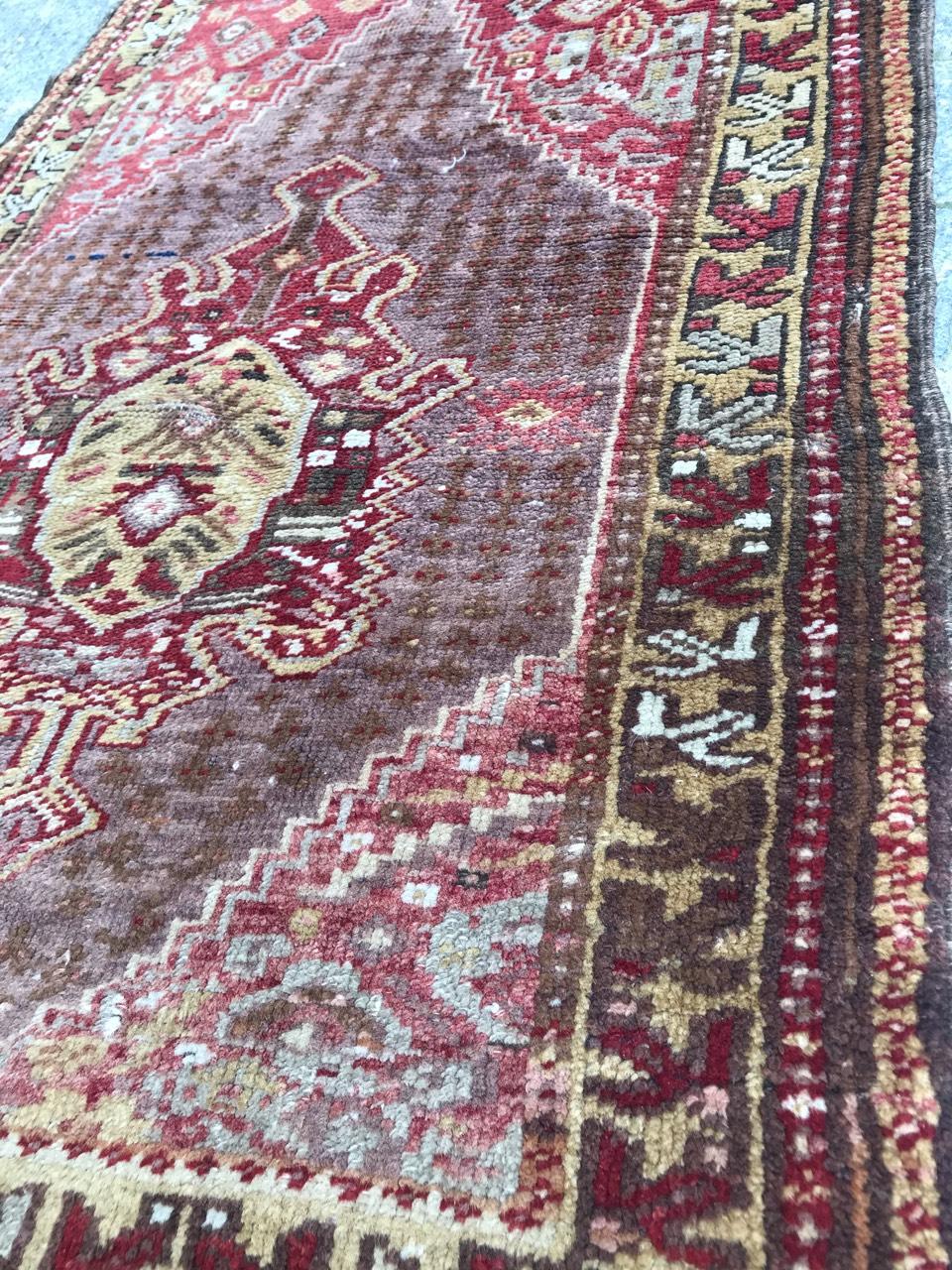 Bobyrug’s Beautiful Little Turkish Yastik Rug For Sale 4