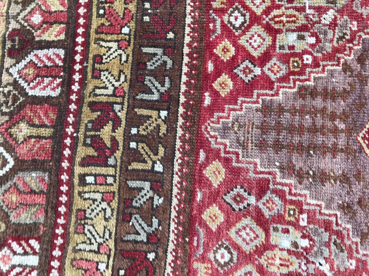 Tribal Bobyrug’s Beautiful Little Turkish Yastik Rug For Sale