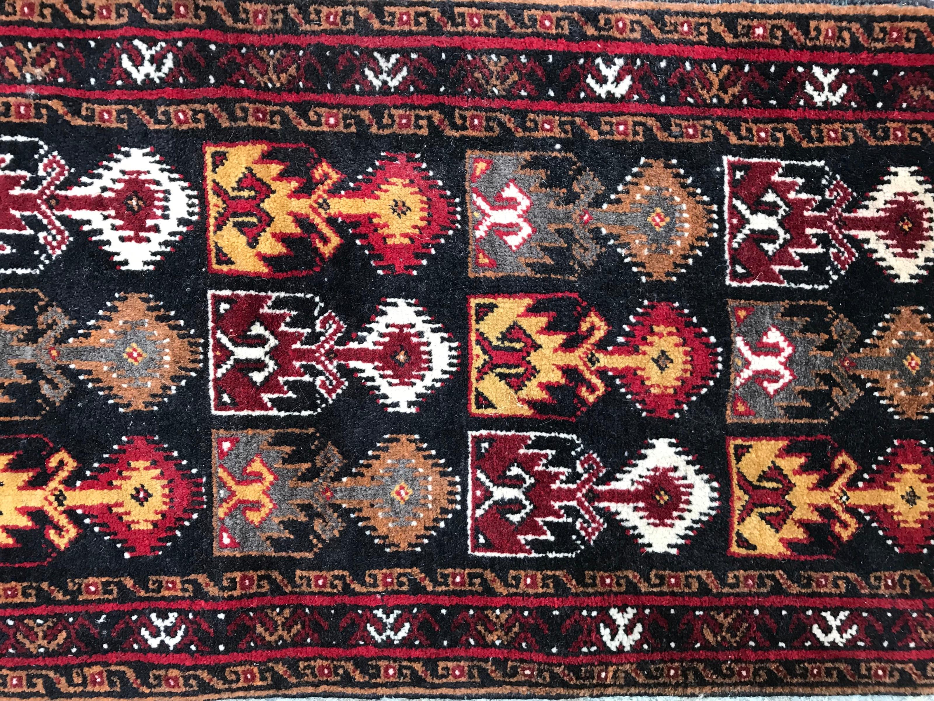 20th Century Beautiful Little Vintage Baluch Rug For Sale