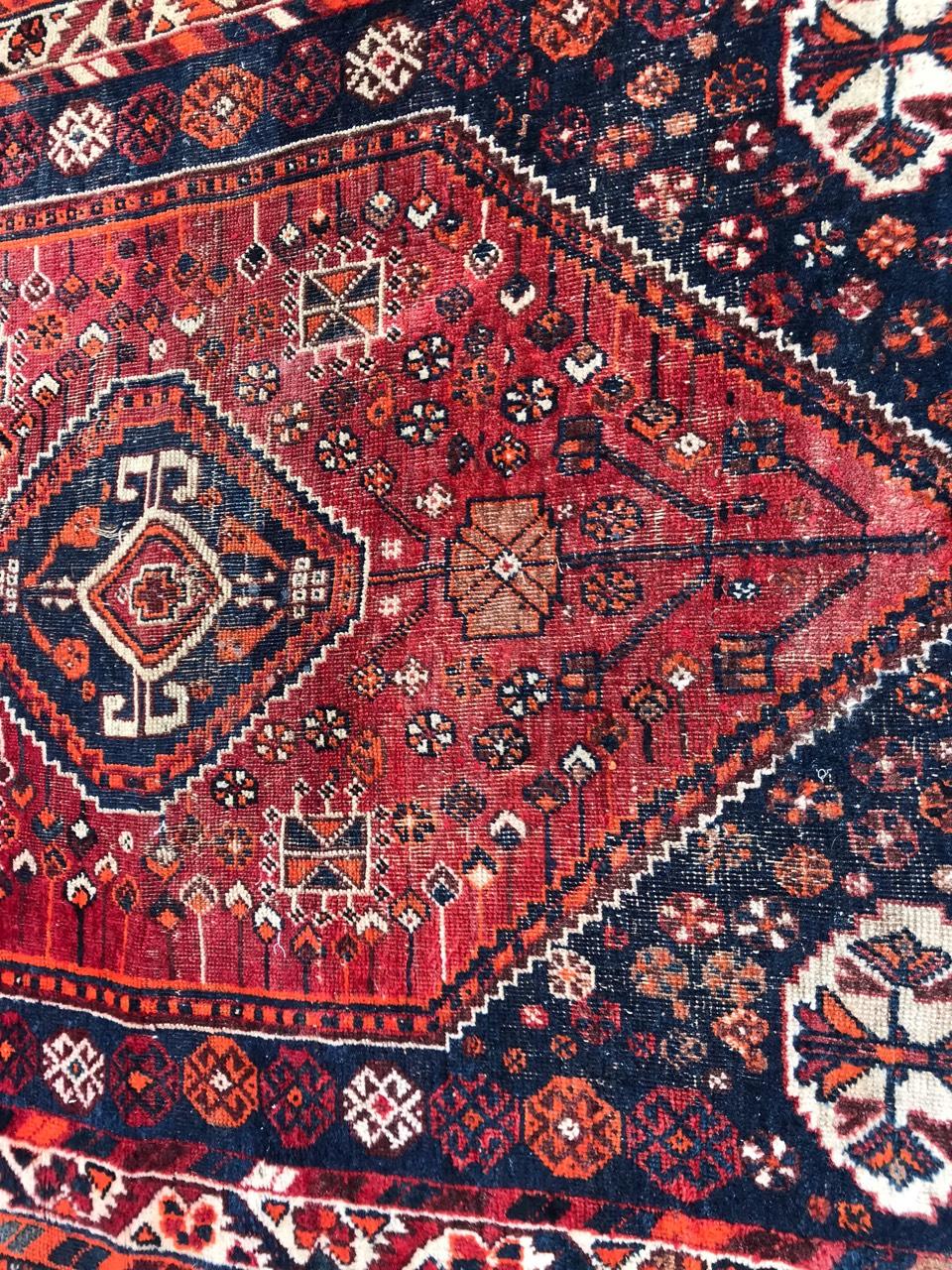 Kazak Bobyrug’s Beautiful Little Vintage Shiraz Rug For Sale