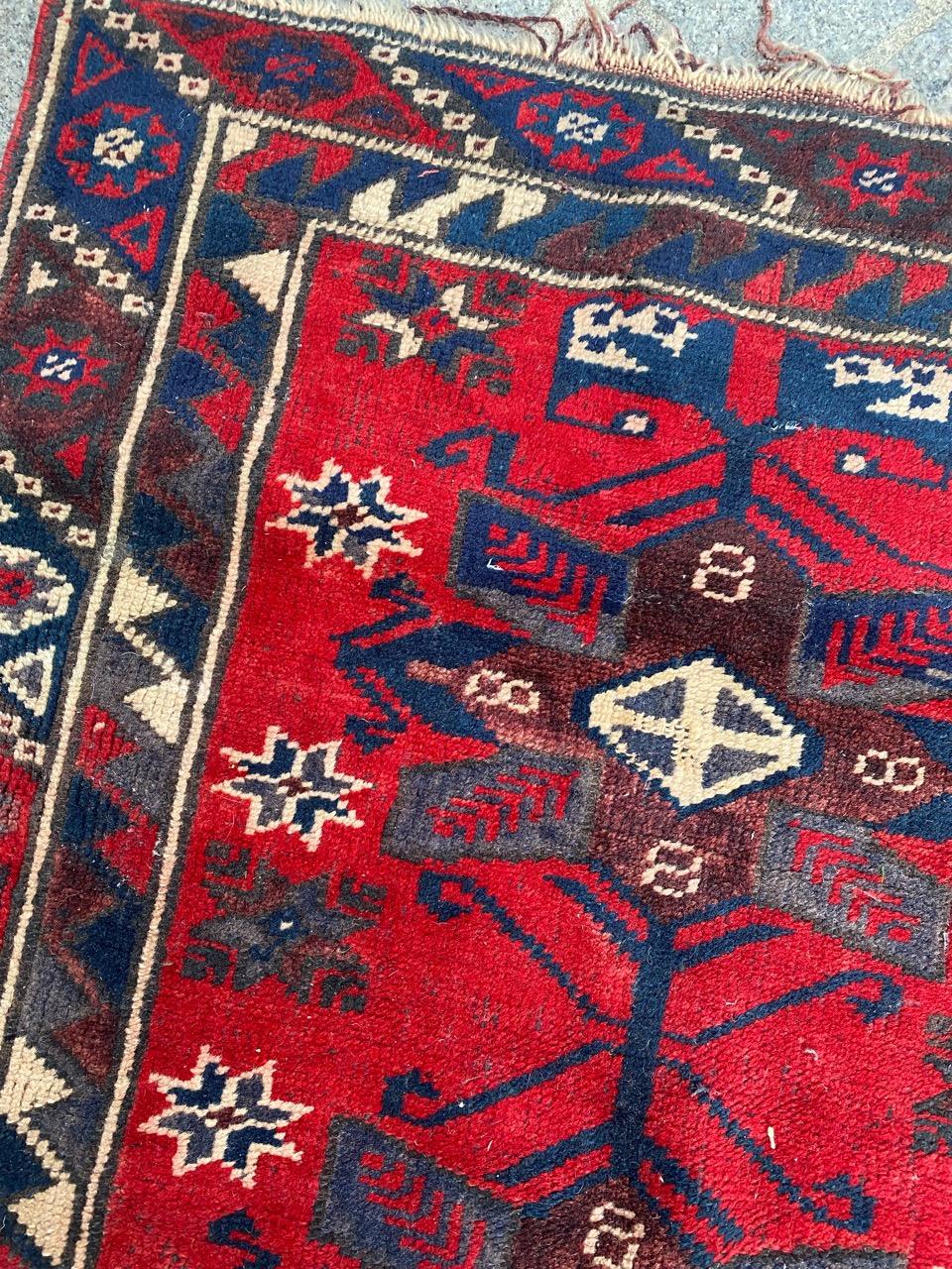 Le magnifique petit tapis turc vintage de Bobyrug Bon état - En vente à Saint Ouen, FR