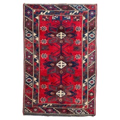 Bobyrugs schöner kleiner türkischer Vintage-Teppich