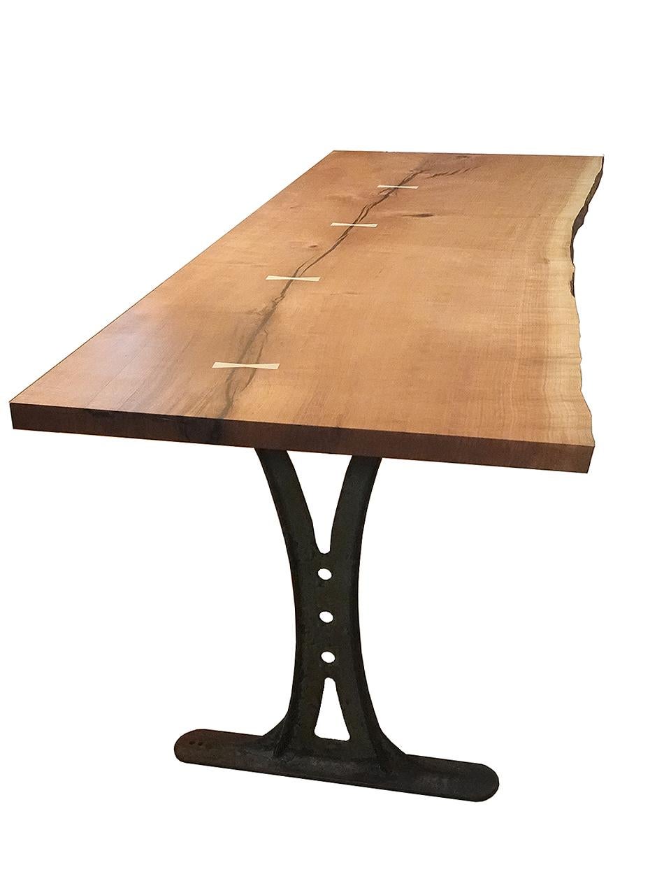 Beautiful live Edge Cherry Desk - In The Manner of George Nakashima For Sale 1
