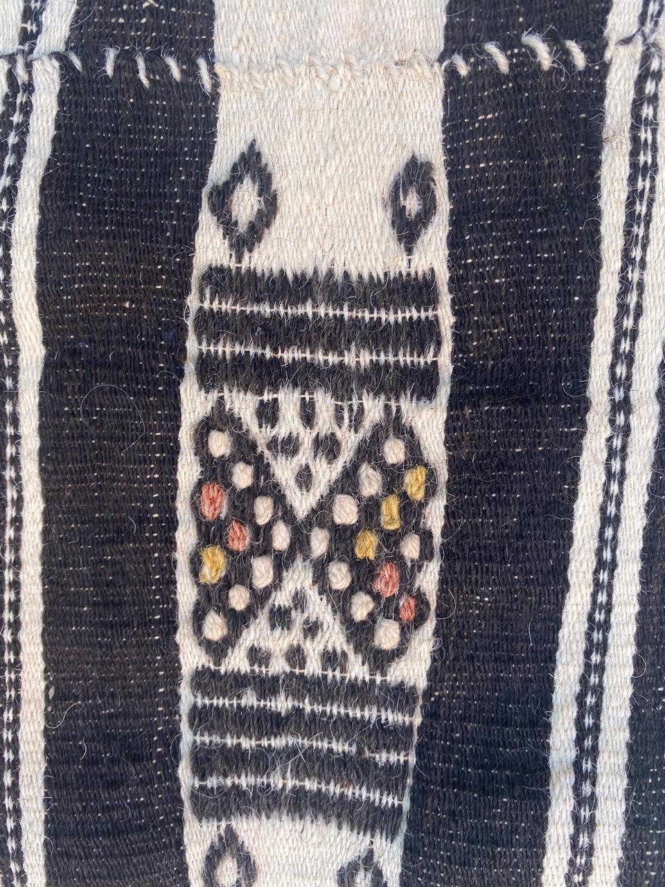 Laine Bobyrug's Beautiful Long Antique Tribal Malian Woven Kilim en vente