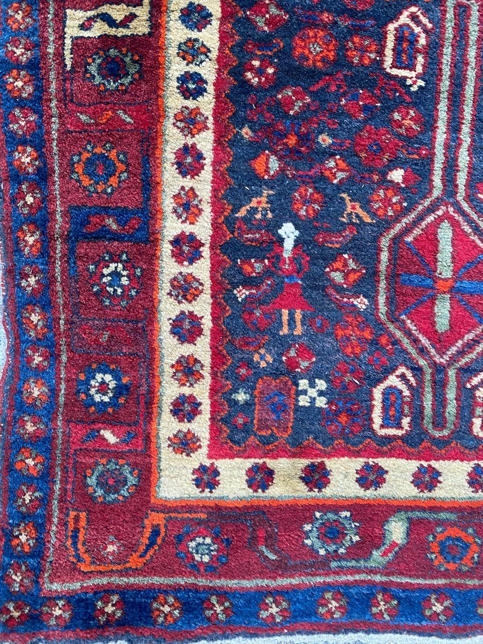 Bobyrug’s Beautiful Long Vintage Bijar Rug For Sale 4