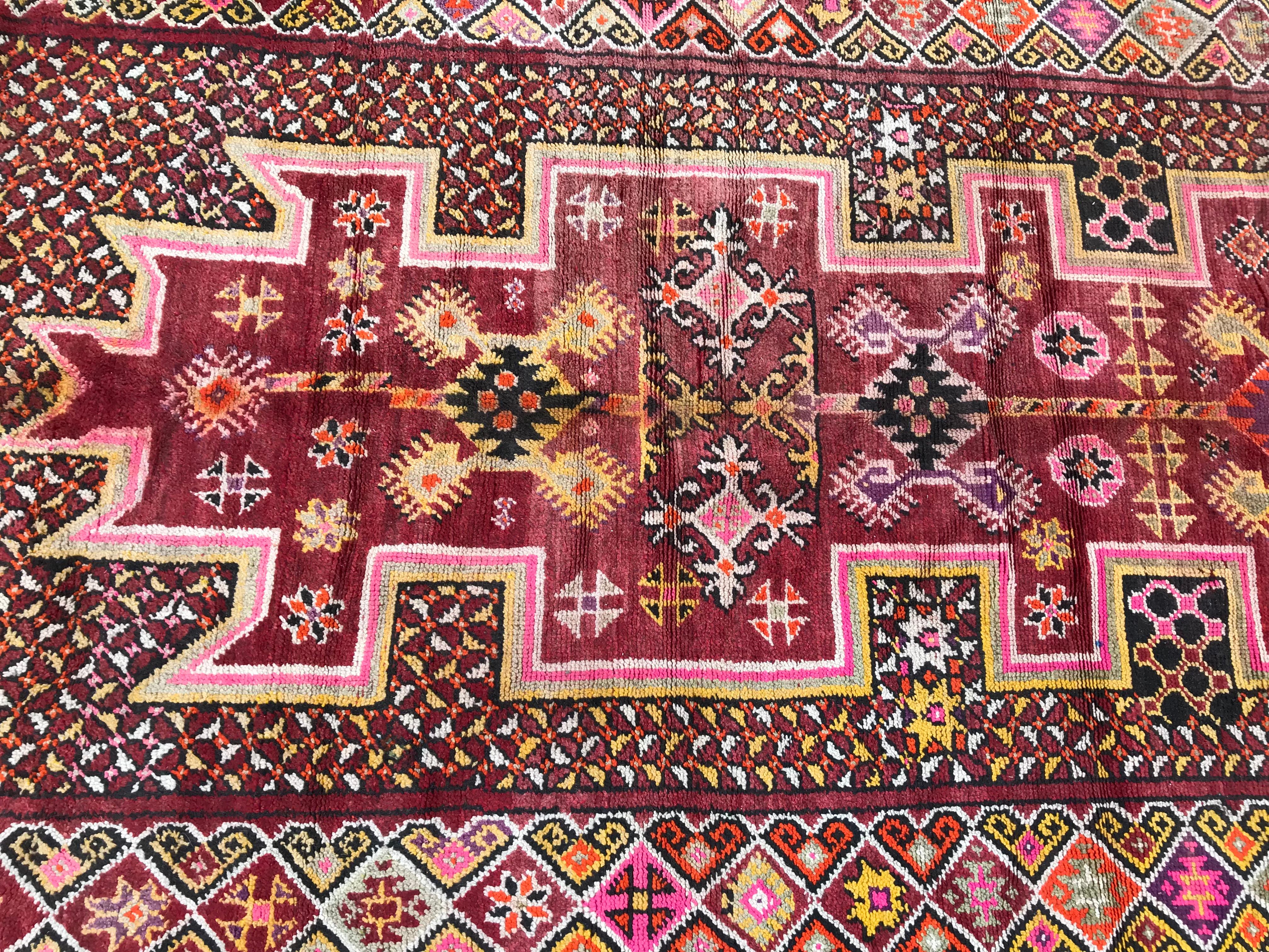 Beautiful Long Vintage Moroccan Runner In Good Condition In Saint Ouen, FR
