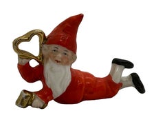 Beautiful Lot of Three Gnome Elf Snowbaby Bisque German Antique Christmas 1900s