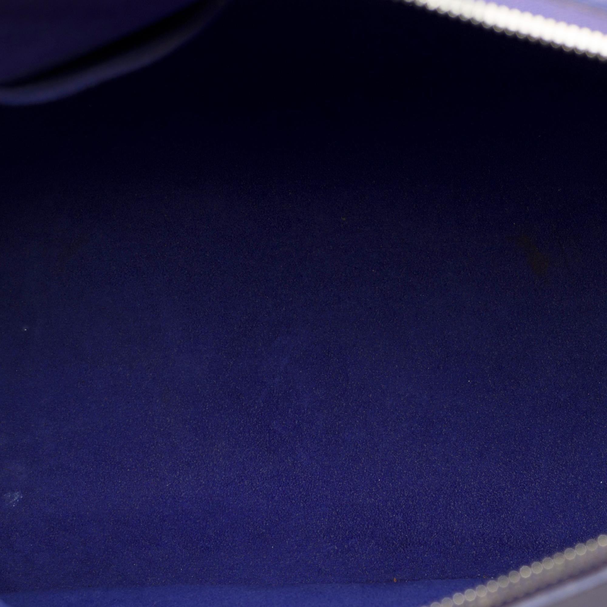 Beautiful Louis Vuitton Alma GM handbag in Fig épi leather, SHW For Sale 4