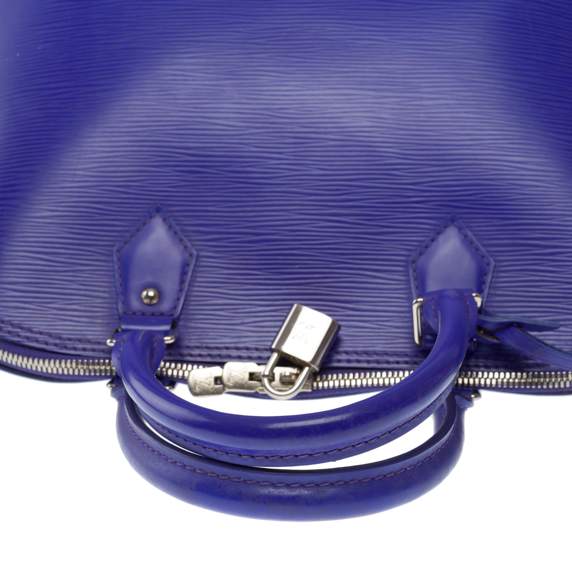 Beautiful Louis Vuitton Alma GM handbag in Fig épi leather, SHW For Sale 5