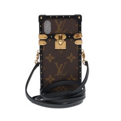 Beautiful Louis Vuitton EyeTrunk iPhone X case in brown monogram coated canvas