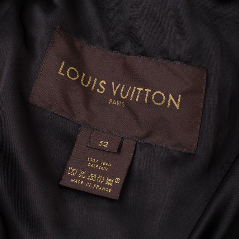 Beautiful Louis Vuitton Men's Jacket in black quilted calfskin