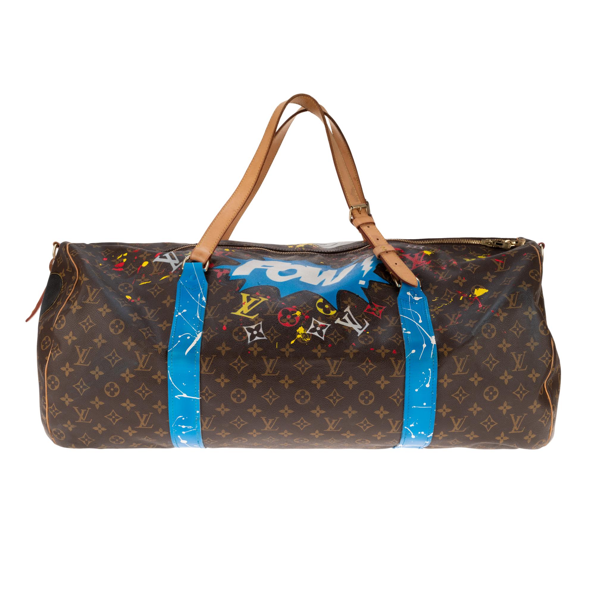 We are delighted to present the latest work of our streetart artist PatBo with the customization on the theme of Disney with the travel bag Louis Vuitton 
