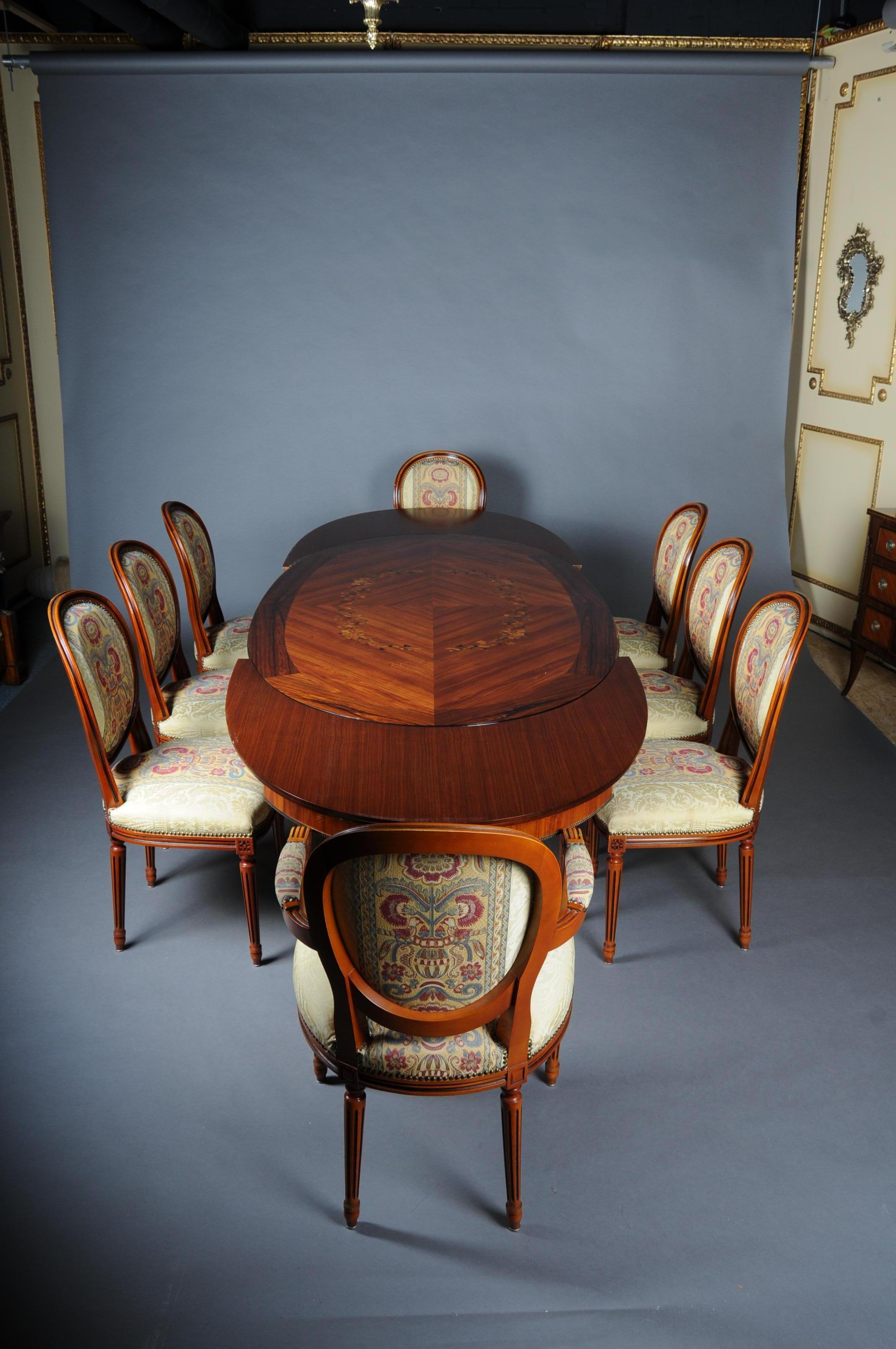 Beautiful Louis XVI Dining Room Table / Table 20th Century Extendable 8