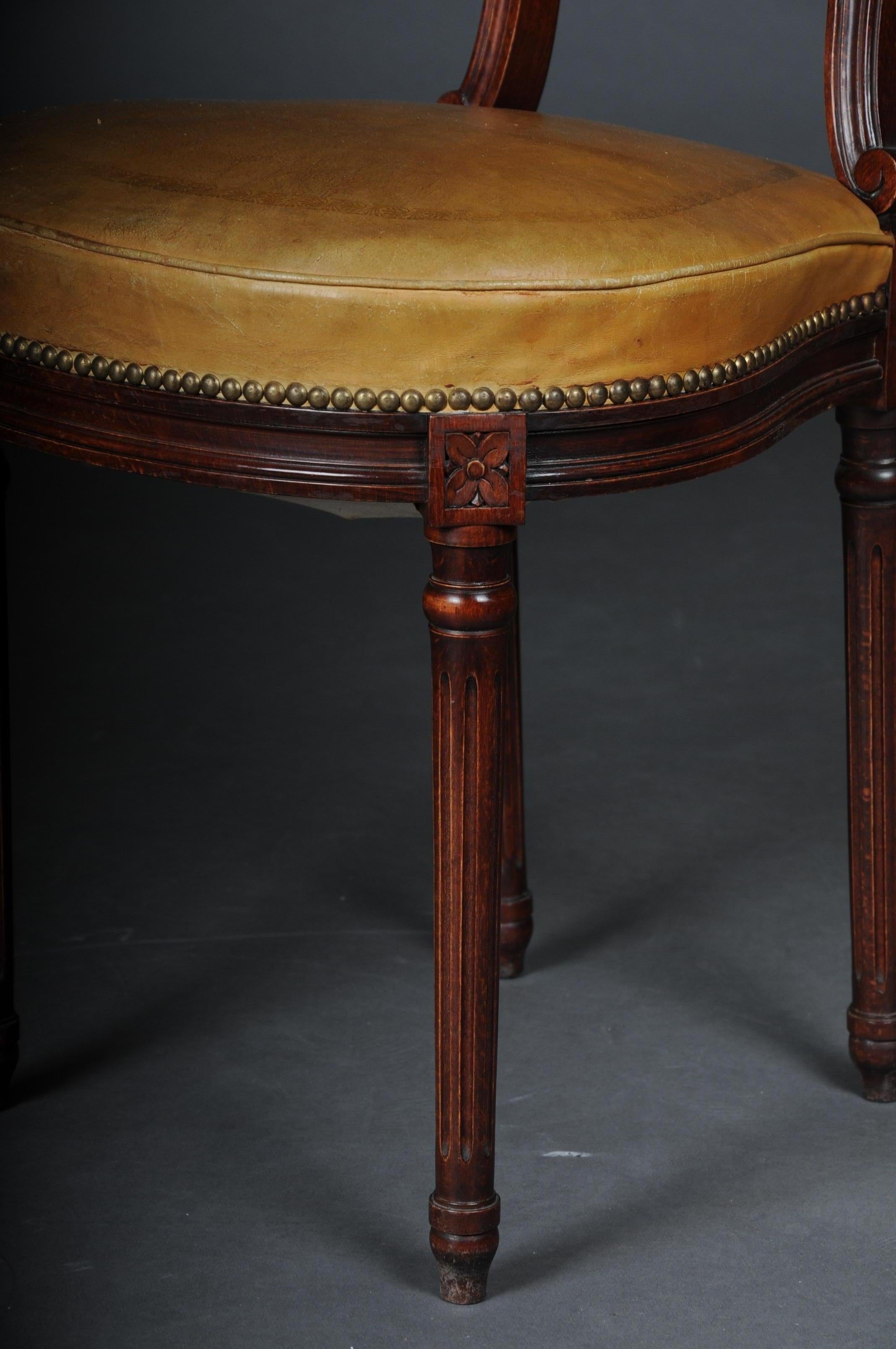 Hand-Carved Beautiful Louis XVI Salon Chair, France, around 1910 For Sale
