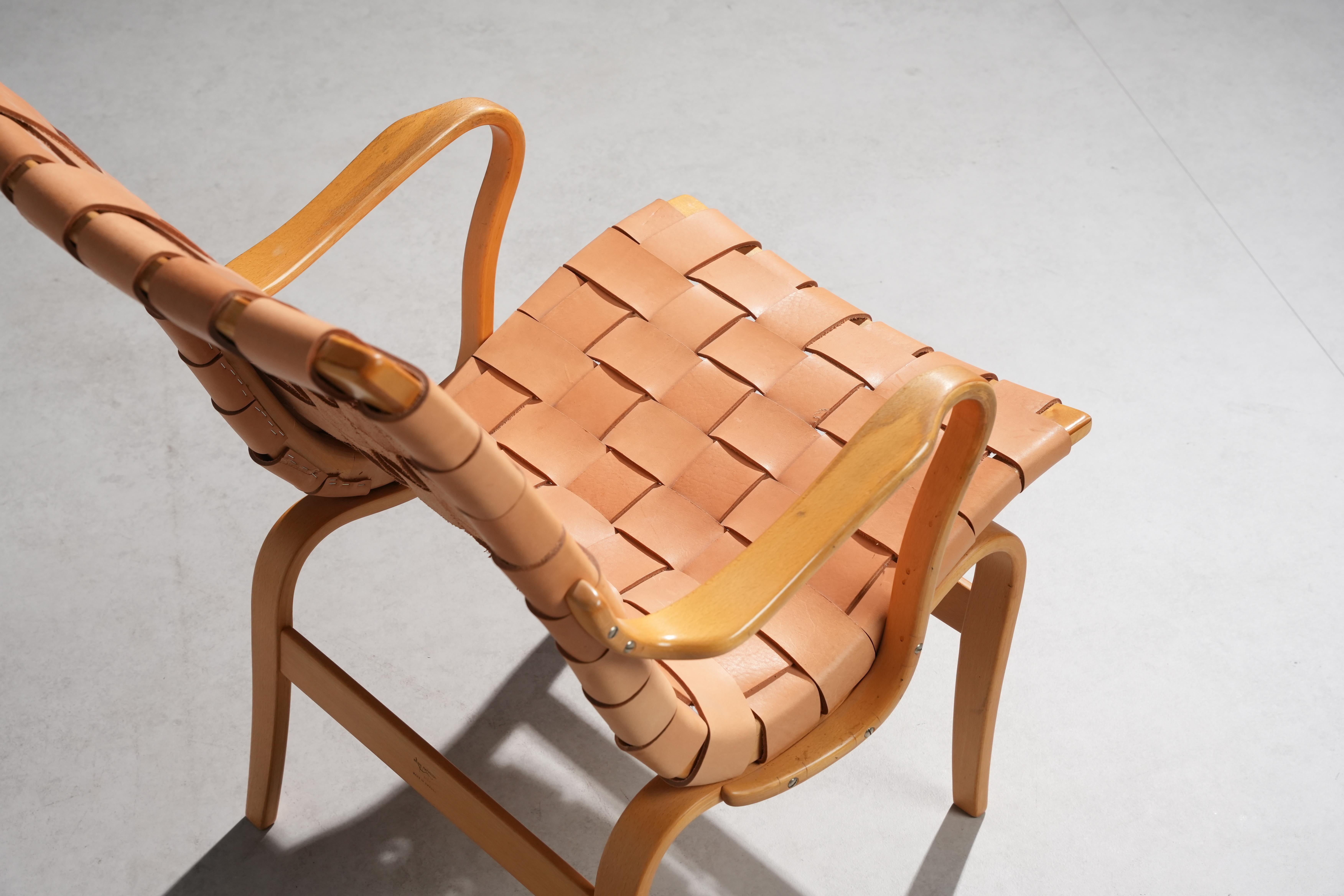 Preciosa Silla Lounge Mod. Eva de Bruno Mathsson, 1960 Suecia nº 1 en venta 2