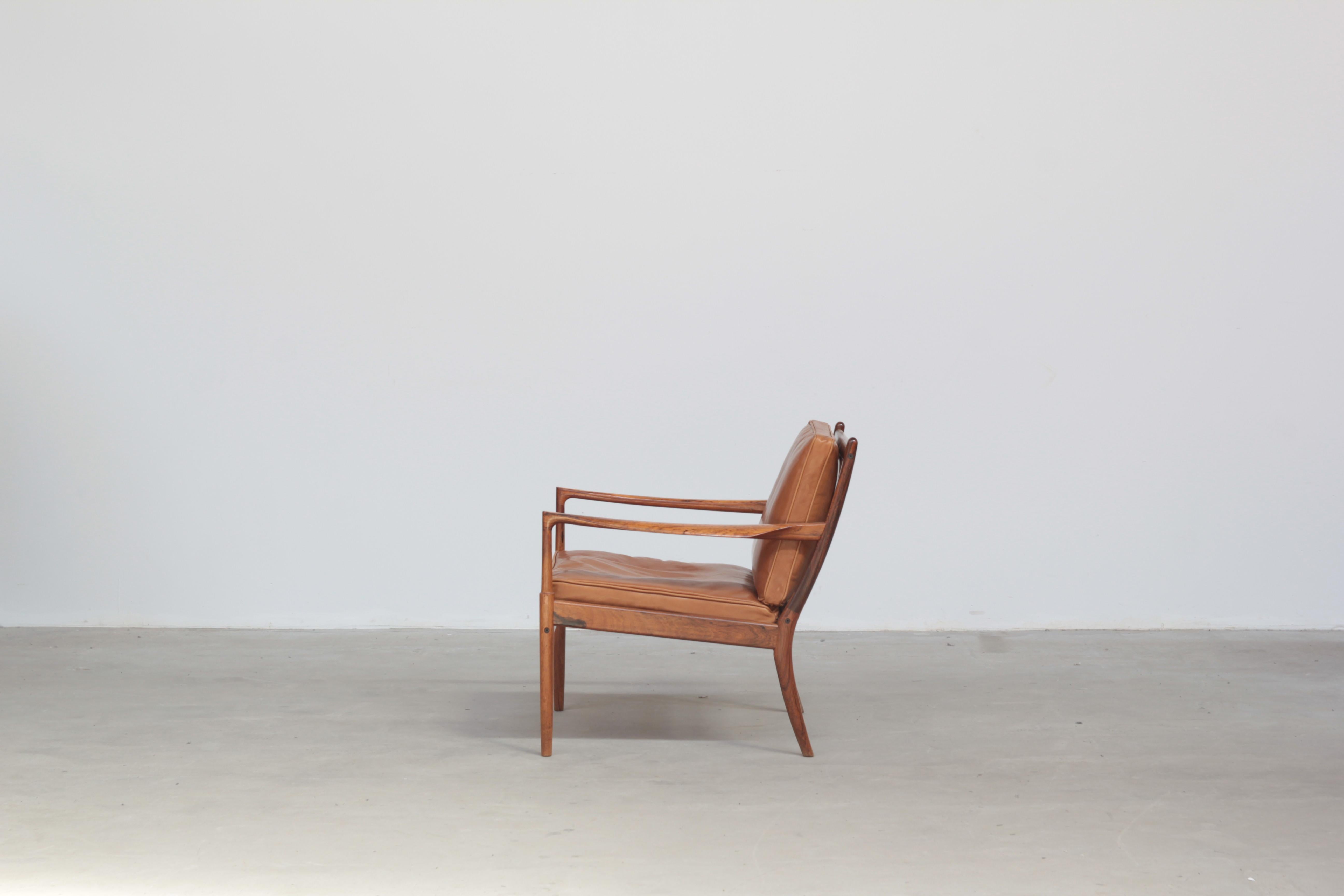 Beautiful Lounge Chair Mod. Samsö by Ib Kofod Larsen for OPE, Sweden, 1960 In Good Condition For Sale In Berlin, DE