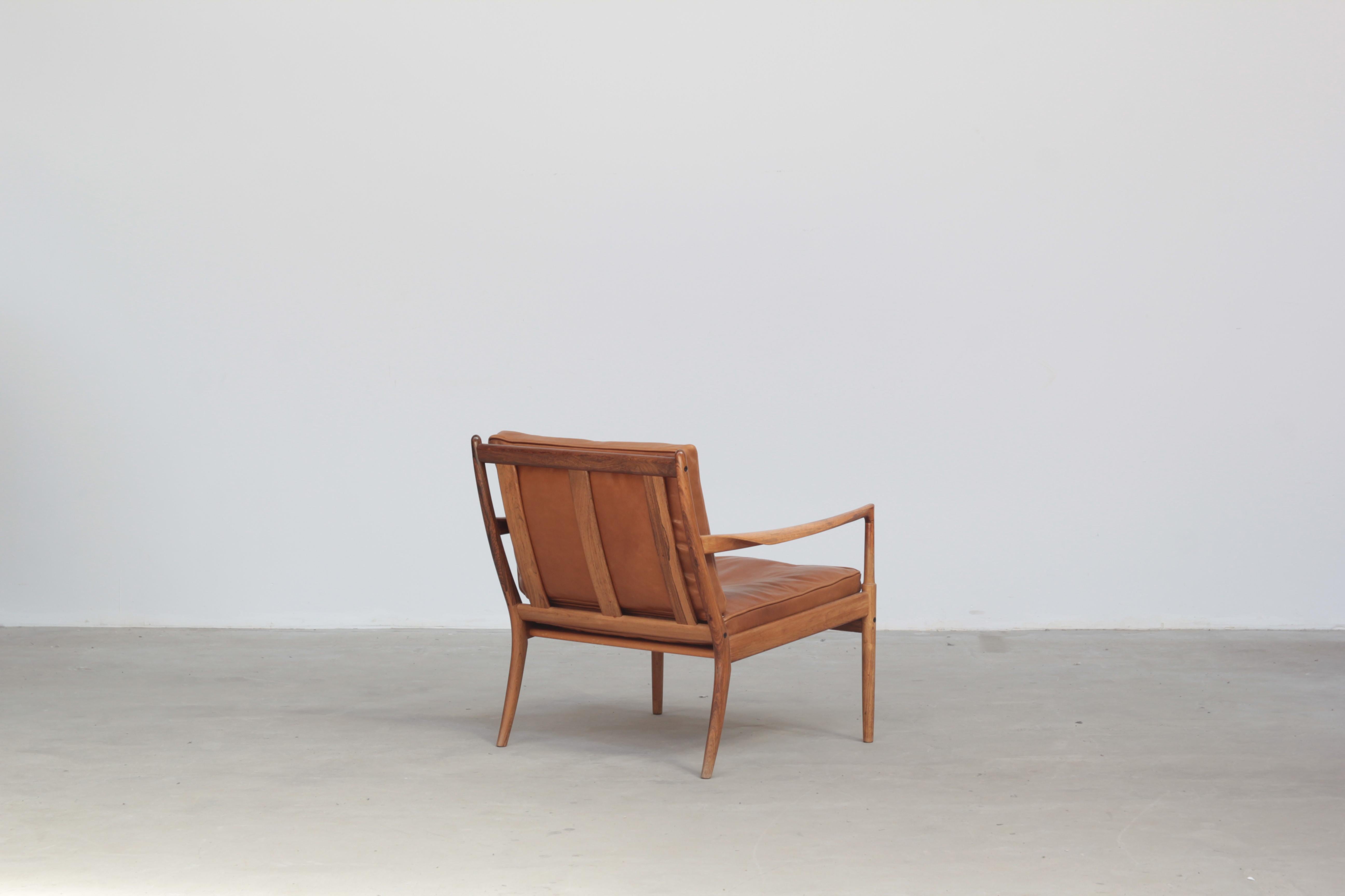 20th Century Beautiful Lounge Chair Mod. Samsö by Ib Kofod Larsen for OPE, Sweden, 1960 For Sale