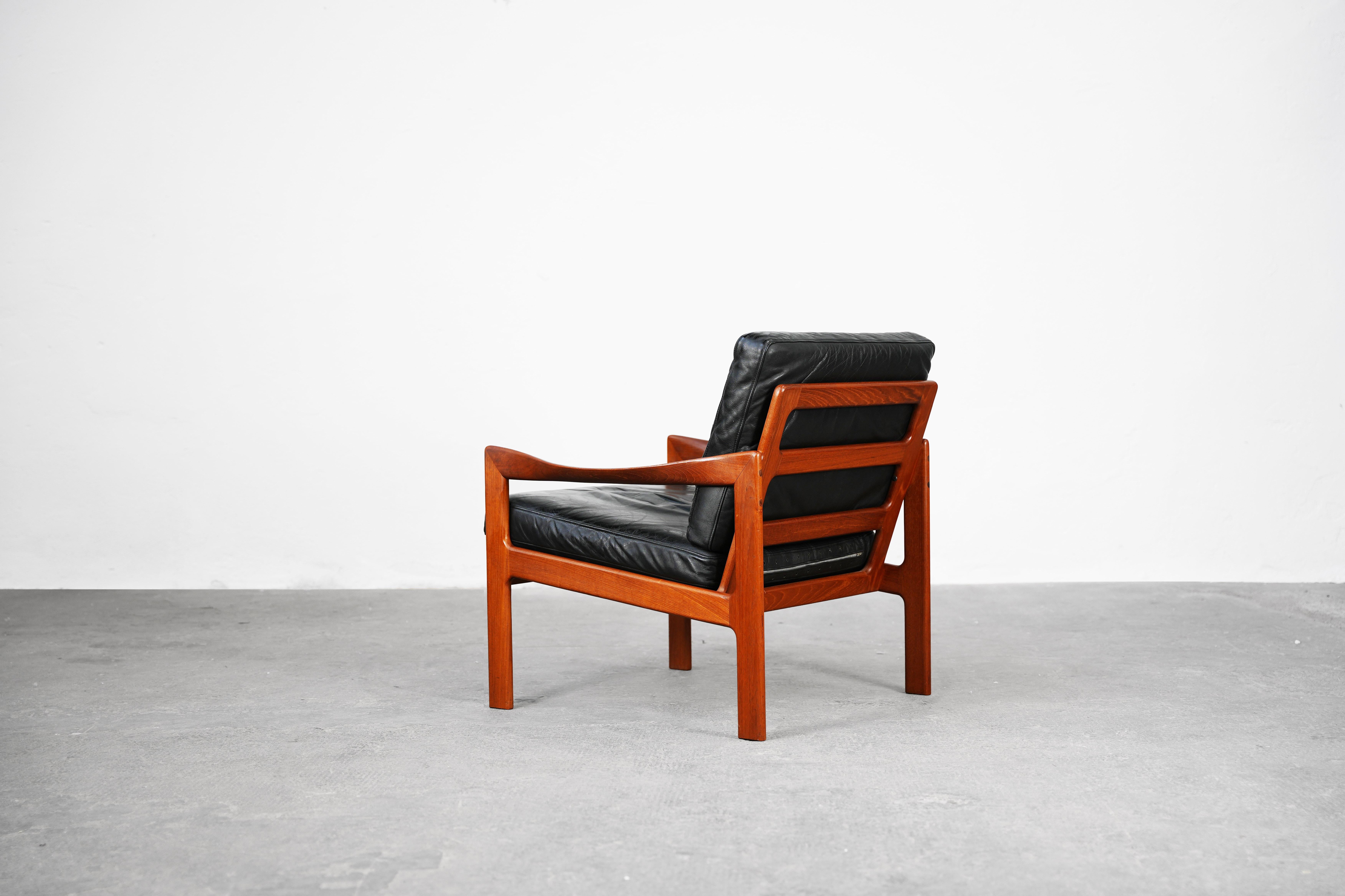 Beautiful Lounge Easy Chair by Illum Walkelsø for Niels Eilersen, 1960s In Good Condition In Berlin, DE