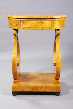 Beautiful Lyre Sewing Table in Viennese Biedermeier Style