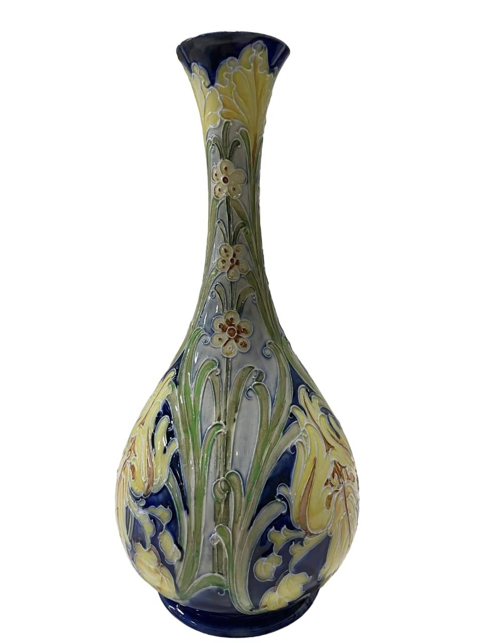 Britannico BELLISSIMO vaso Macintyre Moorcroft Florian Ware, 1898-1900 in vendita