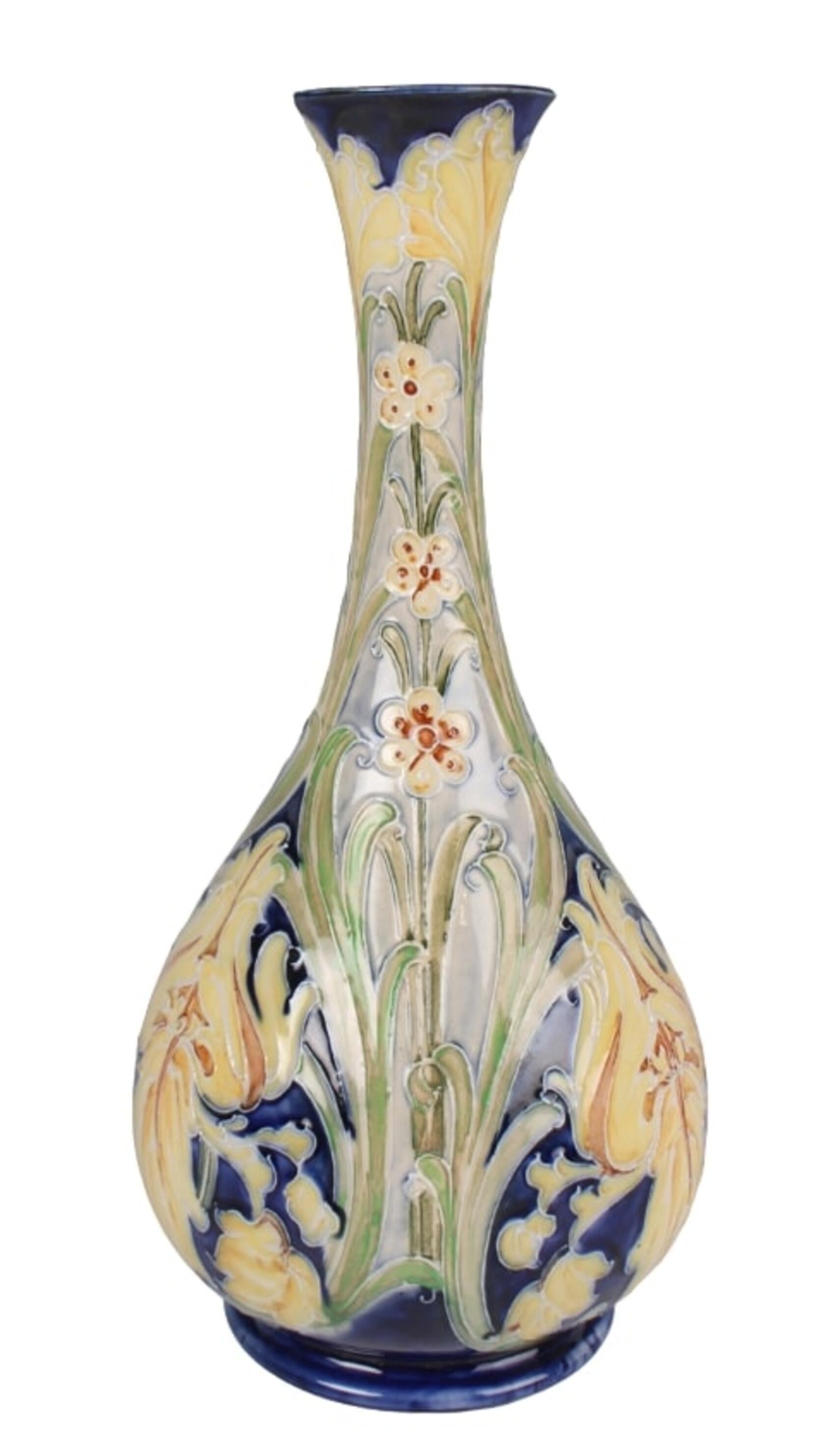 BELLISSIMO vaso Macintyre Moorcroft Florian Ware, 1898-1900 in vendita 1