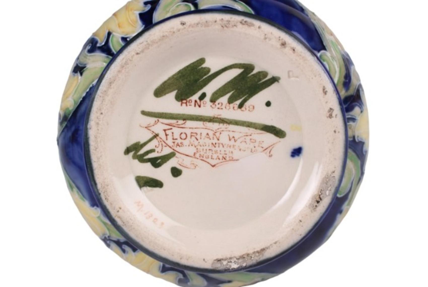 BELLISSIMO vaso Macintyre Moorcroft Florian Ware, 1898-1900 in vendita 2