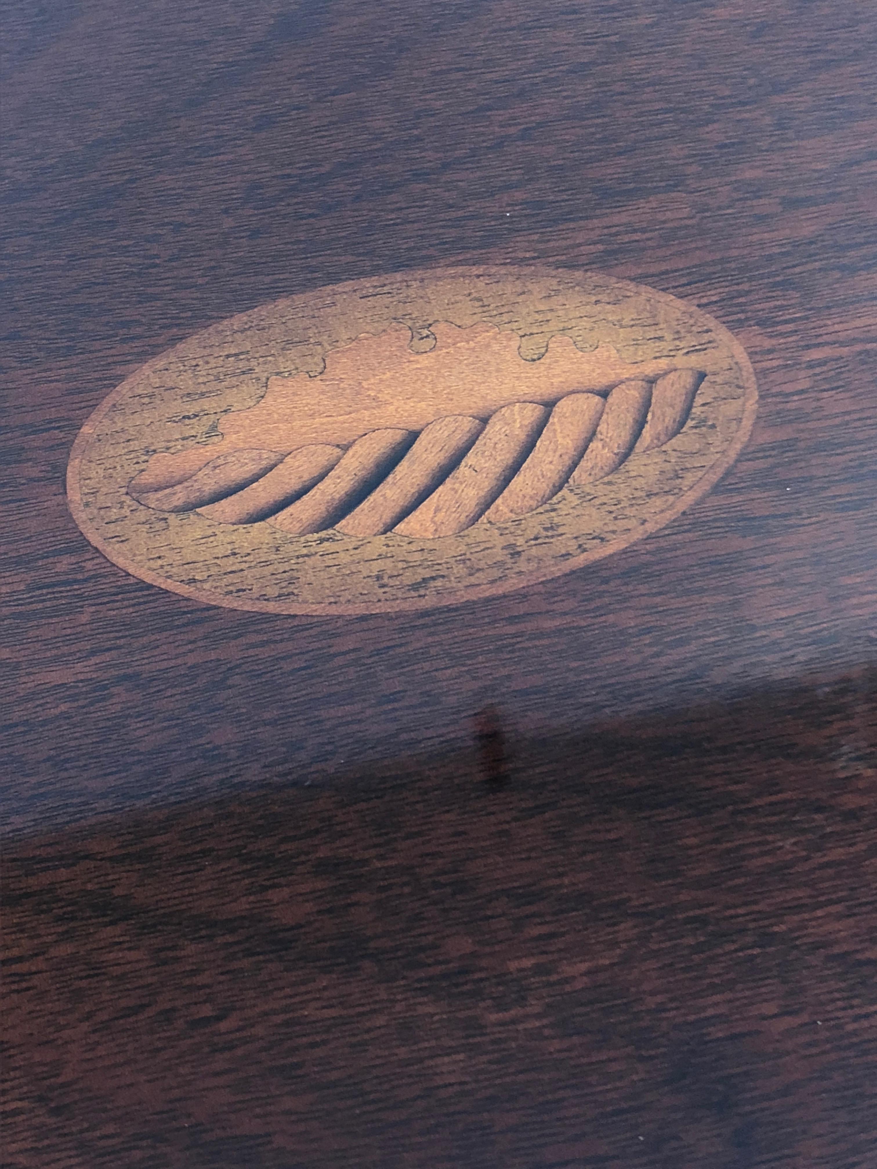 American Beautiful Mahogany Oval Nesting Tables by Baker