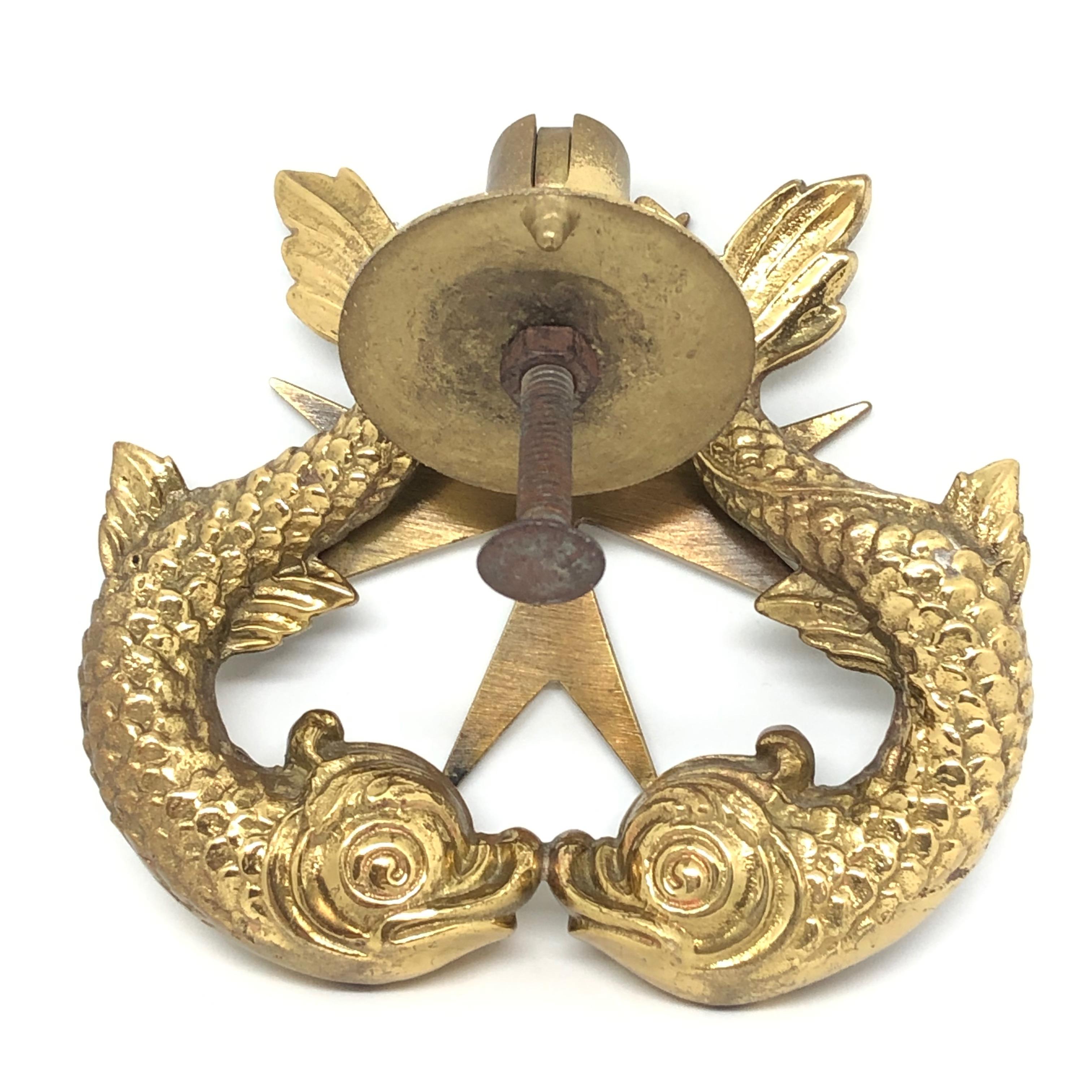 brass fish door knocker