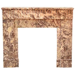 Beautiful Marble Art Deco Fireplace Made in the 1920s