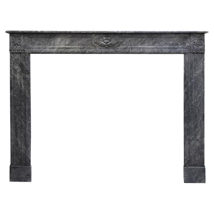 Beautiful Marble Louis XVI fireplace 19th century For Sale