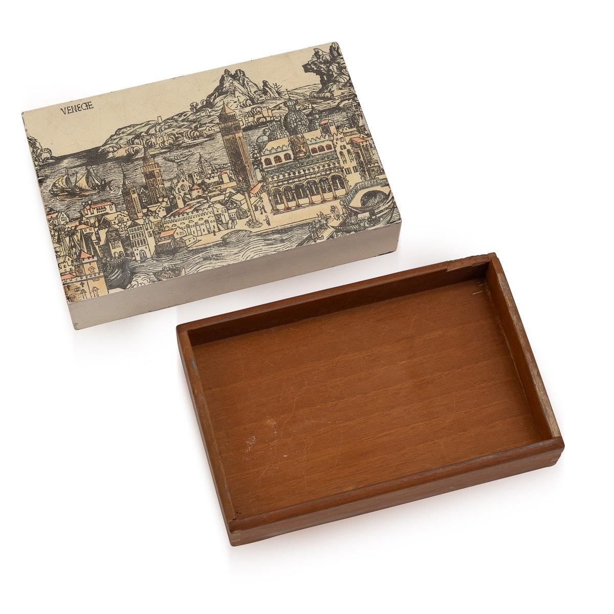 20th Century Beautiful Matchbox / Trinket Box By Piero Fornasetti, Italy, c.1960/70's For Sale
