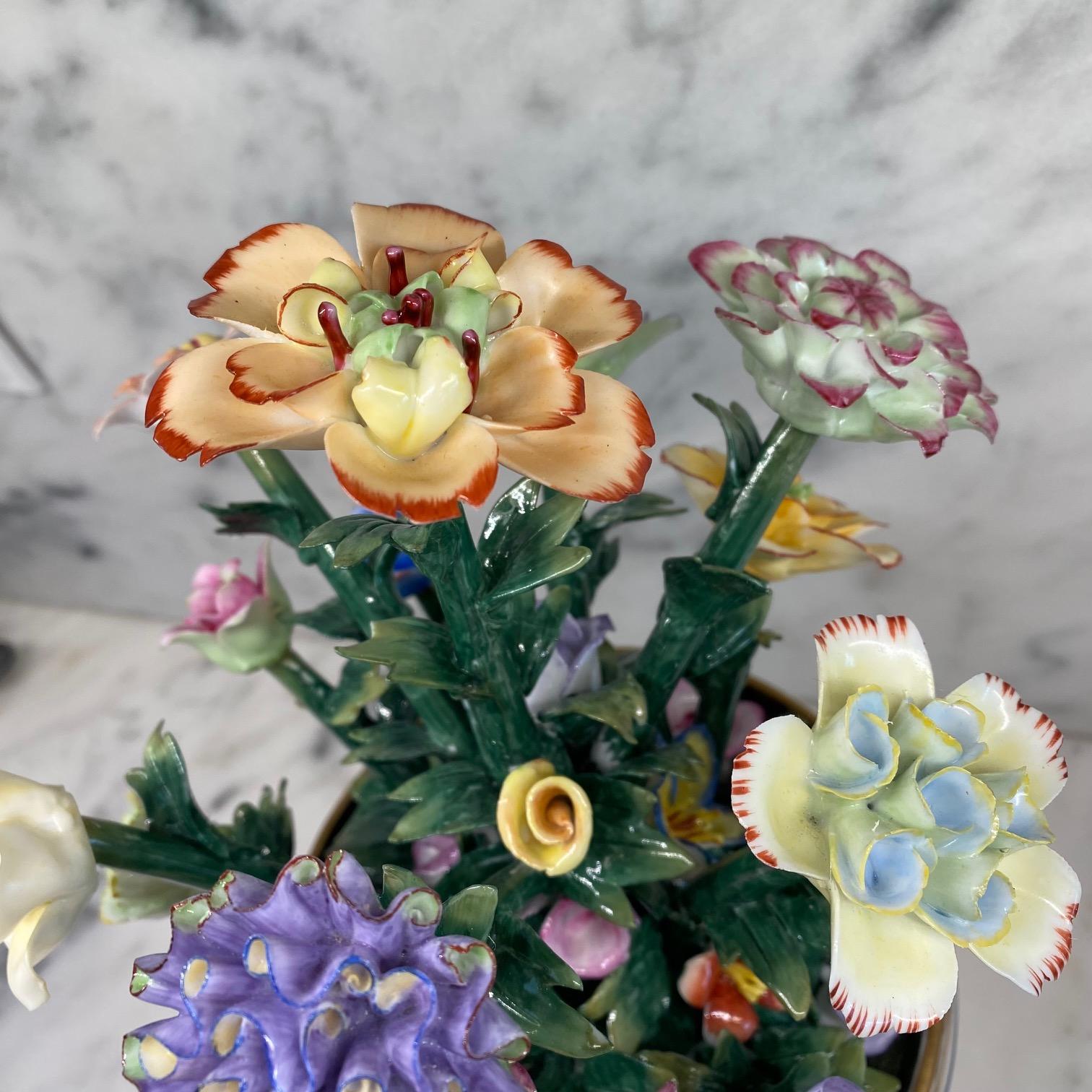 Beautiful Meticulously Detailed French Sevres Porcelain Flower Vase or Cachepot For Sale 1