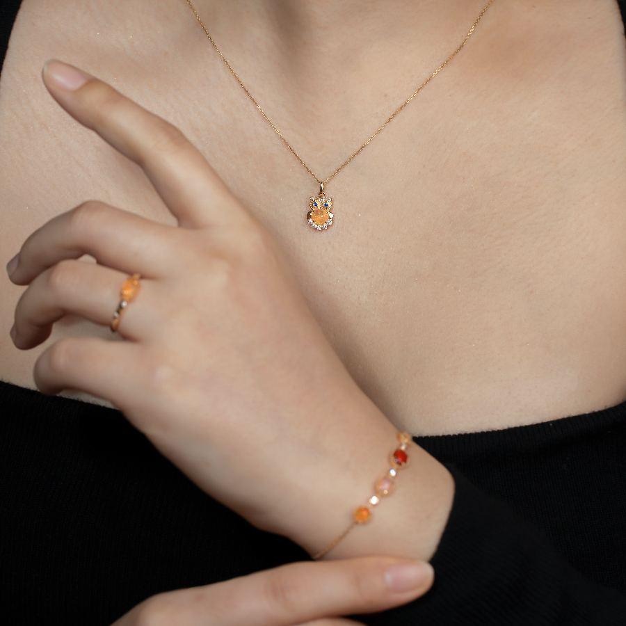 Beautiful Mexican Fire Opal Diamond Bracelet in 18K Yellow Gold.


Free Domestic USPS First Class Shipping!  Free One Year Limited Warranty!  Free Gift Bag or Box with every order!



Opal—the queen of gemstones, is one of the most beautiful and
